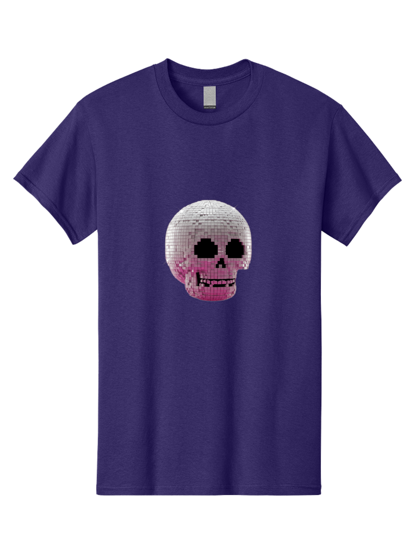 Disco-Skull-3 Men'S Graphic Tee, 100% Cotton, Comfortable Casual Summer Wear, Machine Washable, Vintage Camera, Old Camera, Antique Camera, Black Camera, Classic Photography, Photography Equipment, Nostalgic Device, Film Camera, Camera Art Bak428