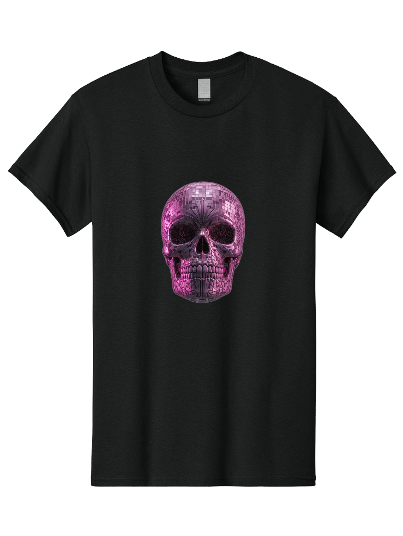 Disco-Skull-4 Men'S Graphic Tee, 100% Cotton, Comfortable Casual Summer Wear, Machine Washable, Vintage Camera, Old Camera, Antique Camera, Black Camera, Classic Photography, Photography Equipment, Nostalgic Device, Film Camera, Camera Art Bak429