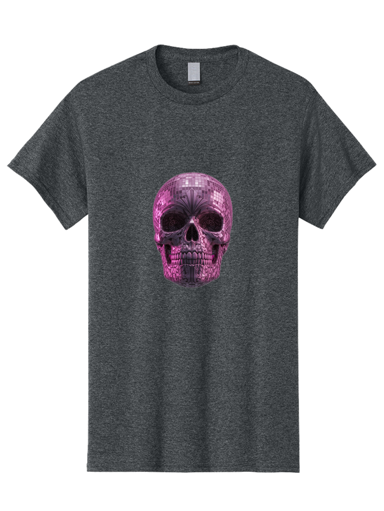 Disco-Skull-4 Men'S Graphic Tee, 100% Cotton, Comfortable Casual Summer Wear, Machine Washable, Vintage Camera, Old Camera, Antique Camera, Black Camera, Classic Photography, Photography Equipment, Nostalgic Device, Film Camera, Camera Art Bak429