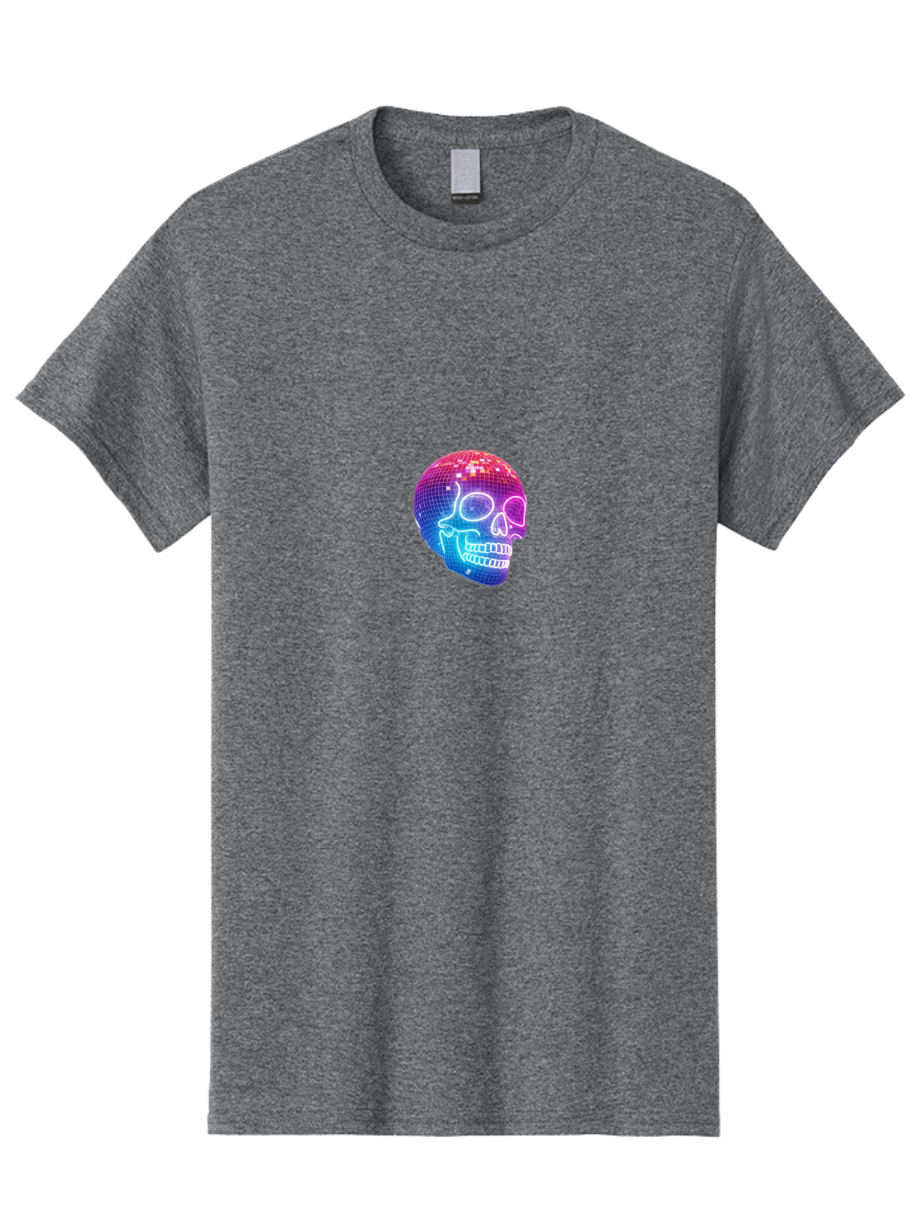Disco-Skull Men'S Graphic Tee, 100% Cotton, Comfortable Casual Summer Wear, Machine Washable, Vintage Camera, Old Camera, Antique Camera, Black Camera, Classic Photography, Photography Equipment, Nostalgic Device, Film Camera, Camera Art Bak430