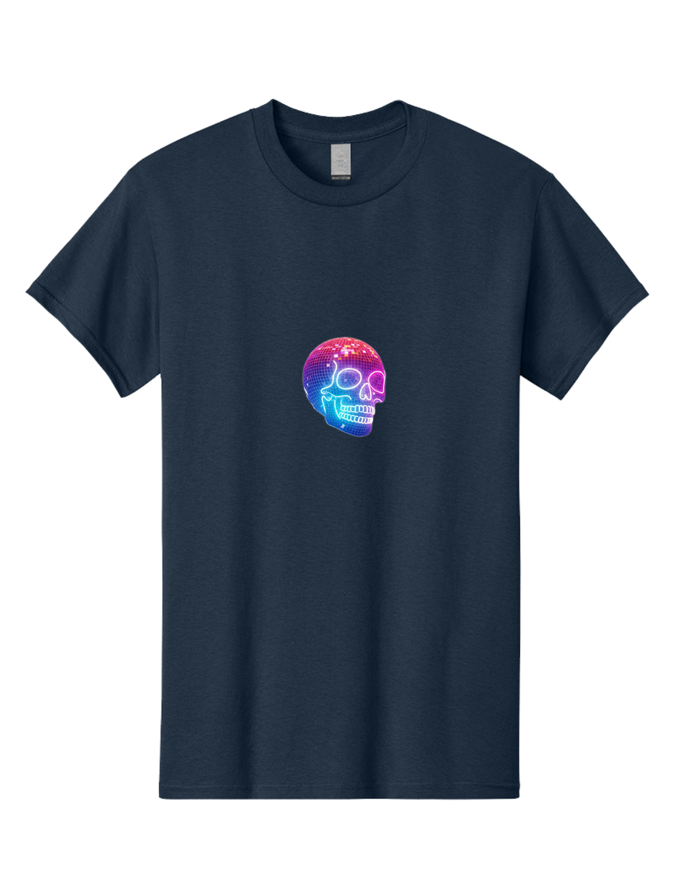 Disco-Skull Men'S Graphic Tee, 100% Cotton, Comfortable Casual Summer Wear, Machine Washable, Vintage Camera, Old Camera, Antique Camera, Black Camera, Classic Photography, Photography Equipment, Nostalgic Device, Film Camera, Camera Art Bak430