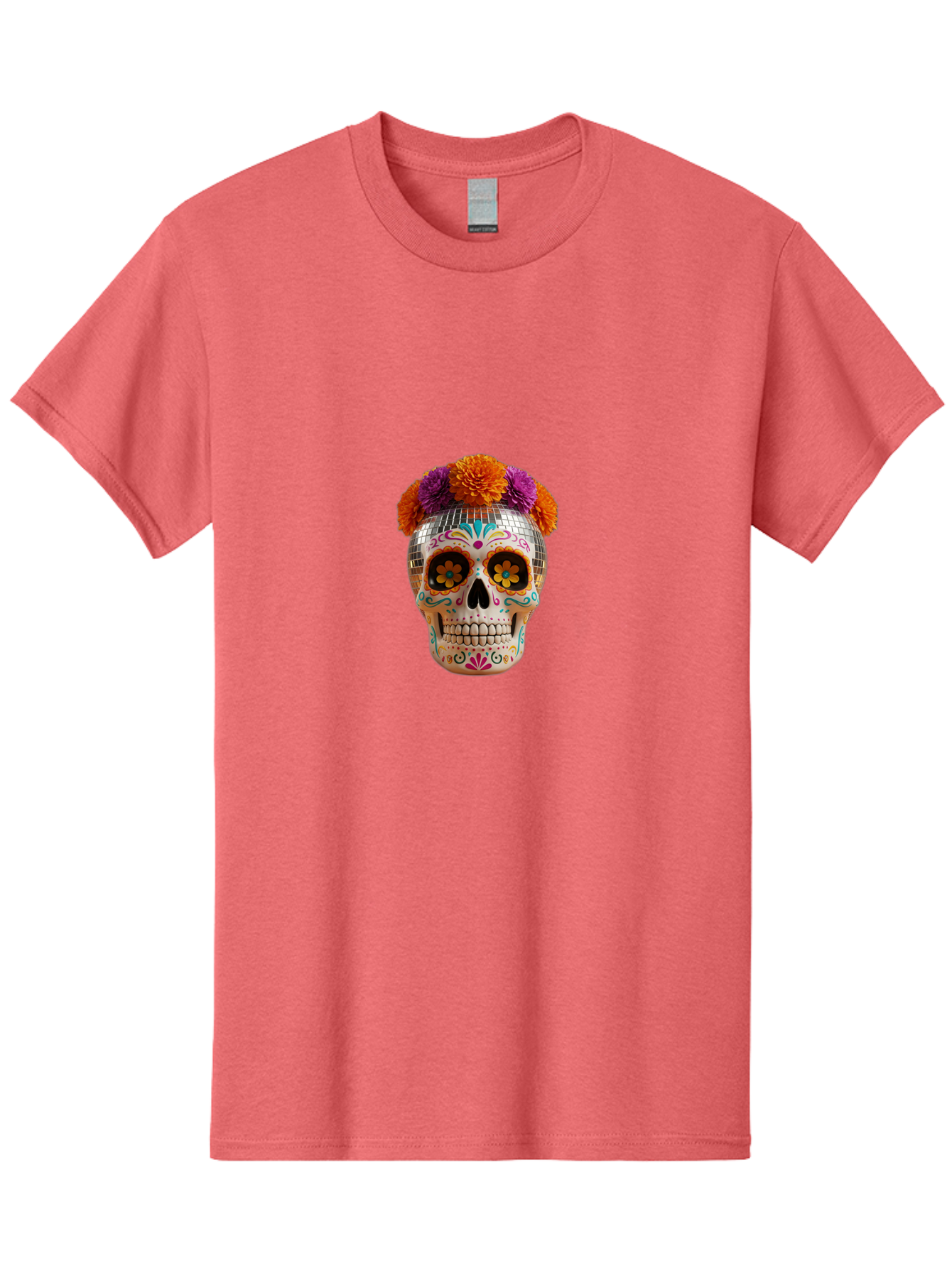 Disco-Sugar-Skull Men'S Graphic Tee, 100% Cotton, Comfortable Casual Summer Wear, Machine Washable, Vintage Camera, Old Camera, Antique Camera, Black Camera, Classic Photography, Photography Equipment, Nostalgic Device, Film Camera, Camera Art Bak431
