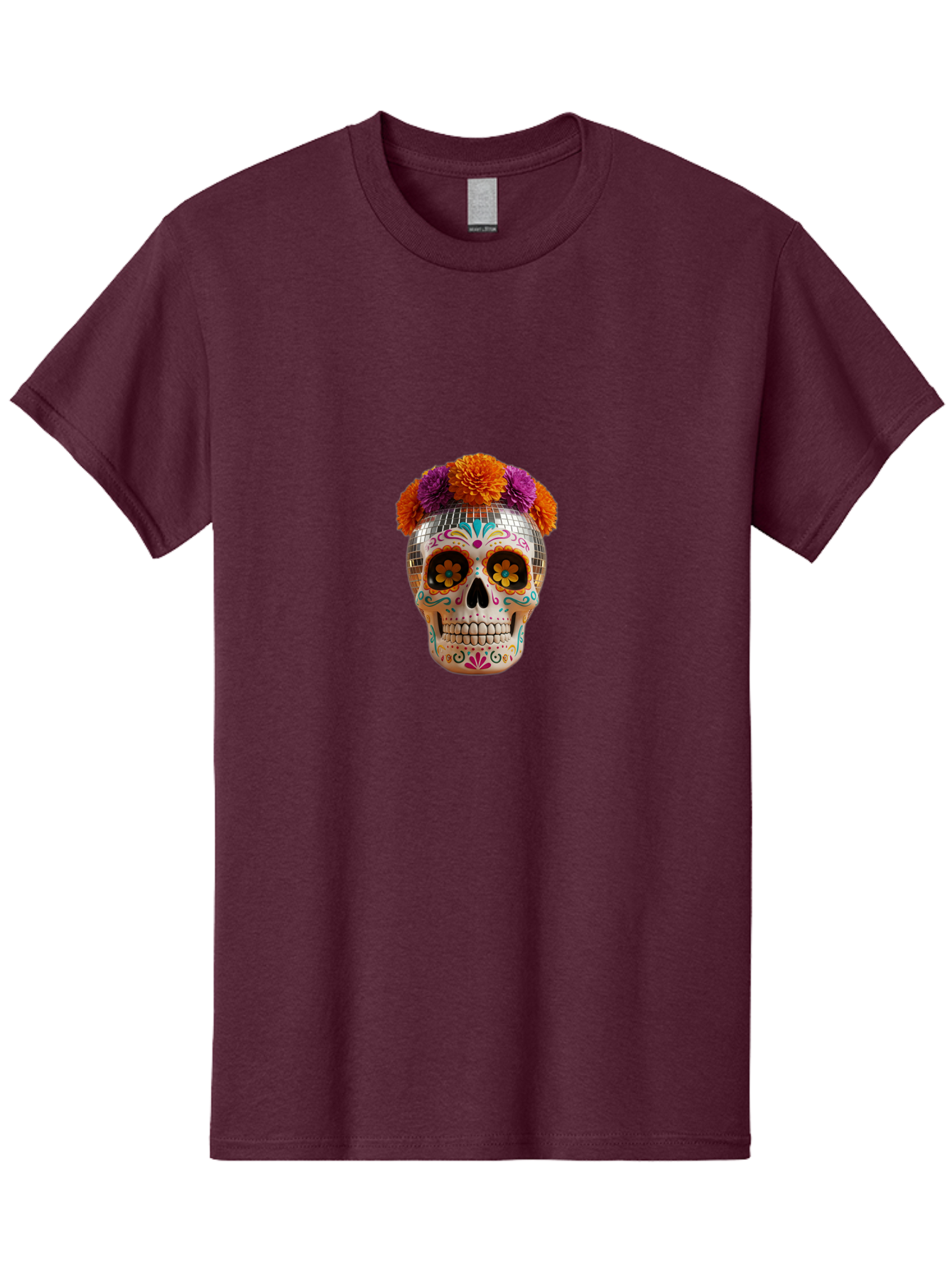 Disco-Sugar-Skull Men'S Graphic Tee, 100% Cotton, Comfortable Casual Summer Wear, Machine Washable, Vintage Camera, Old Camera, Antique Camera, Black Camera, Classic Photography, Photography Equipment, Nostalgic Device, Film Camera, Camera Art Bak431