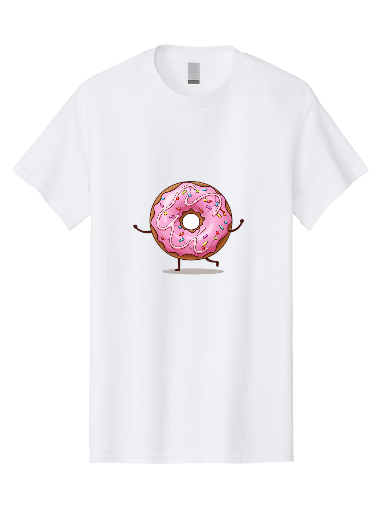 Donut-Character-1 Men'S Graphic Tee, 100% Cotton, Comfortable Casual Summer Wear, Machine Washable, Vintage Camera, Old Camera, Antique Camera, Black Camera, Classic Photography, Photography Equipment, Nostalgic Device, Film Camera, Camera Art Bak437