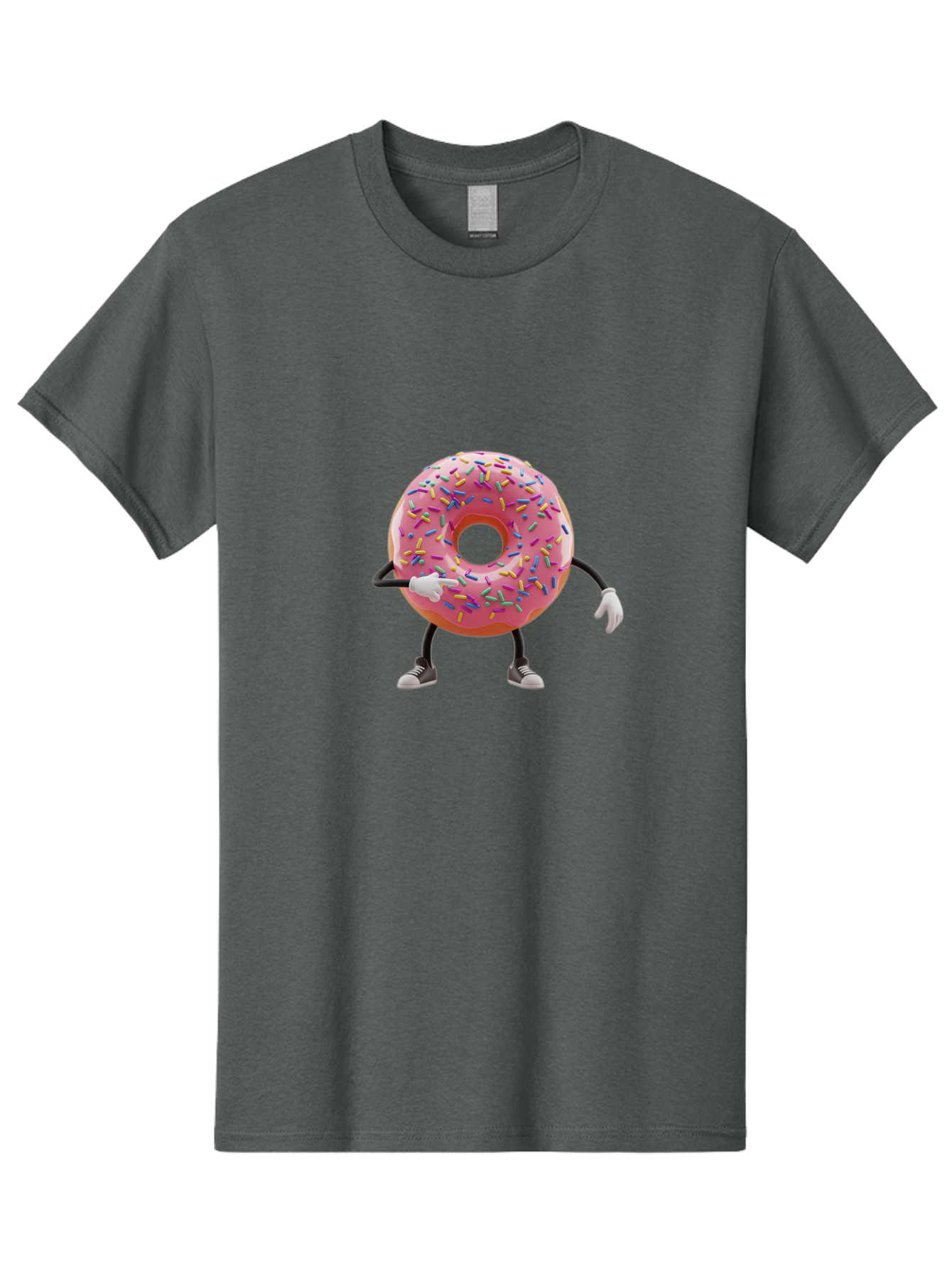 Donut-Character-2 Men'S Graphic Tee, 100% Cotton, Comfortable Casual Summer Wear, Machine Washable, Vintage Camera, Old Camera, Antique Camera, Black Camera, Classic Photography, Photography Equipment, Nostalgic Device, Film Camera, Camera Art Bak438