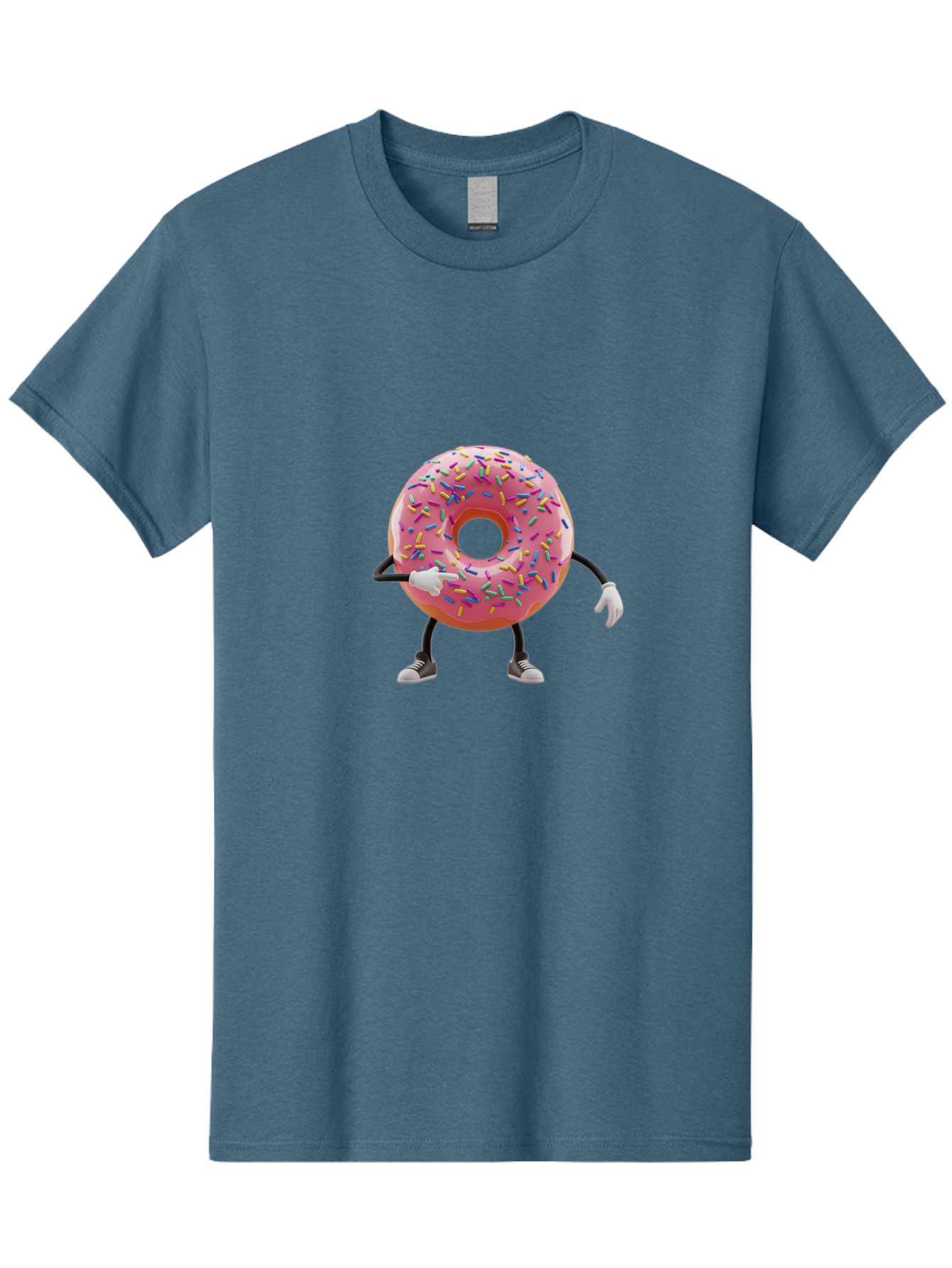 Donut-Character-2 Men'S Graphic Tee, 100% Cotton, Comfortable Casual Summer Wear, Machine Washable, Vintage Camera, Old Camera, Antique Camera, Black Camera, Classic Photography, Photography Equipment, Nostalgic Device, Film Camera, Camera Art Bak438