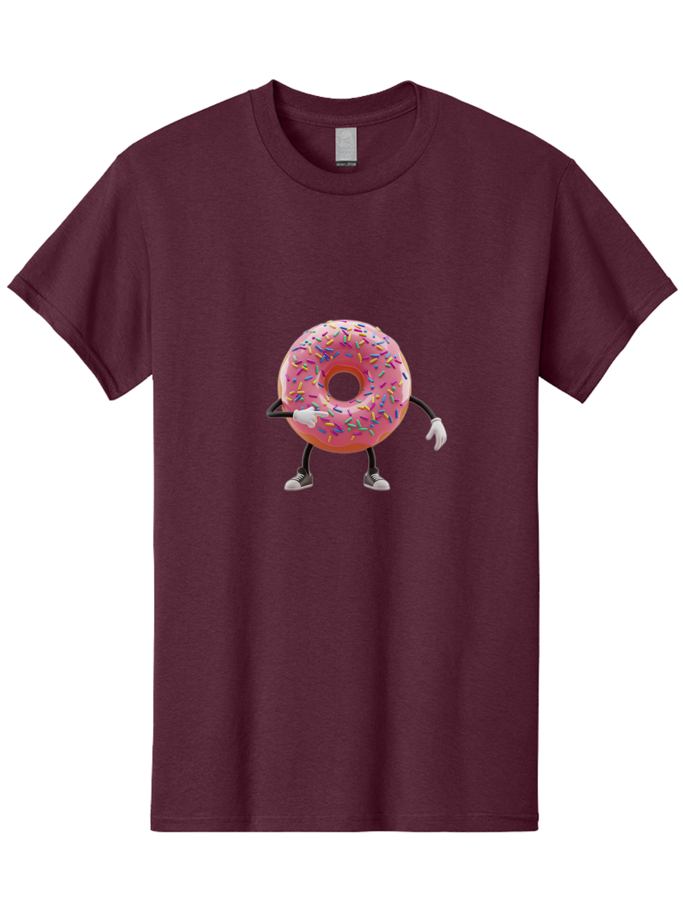 Donut-Character-2 Men'S Graphic Tee, 100% Cotton, Comfortable Casual Summer Wear, Machine Washable, Vintage Camera, Old Camera, Antique Camera, Black Camera, Classic Photography, Photography Equipment, Nostalgic Device, Film Camera, Camera Art Bak438
