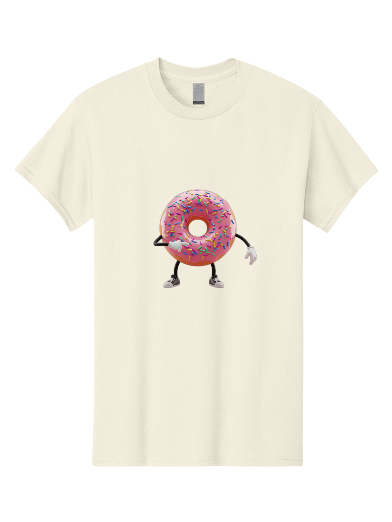 Donut-Character-2 Men'S Graphic Tee, 100% Cotton, Comfortable Casual Summer Wear, Machine Washable, Vintage Camera, Old Camera, Antique Camera, Black Camera, Classic Photography, Photography Equipment, Nostalgic Device, Film Camera, Camera Art Bak438