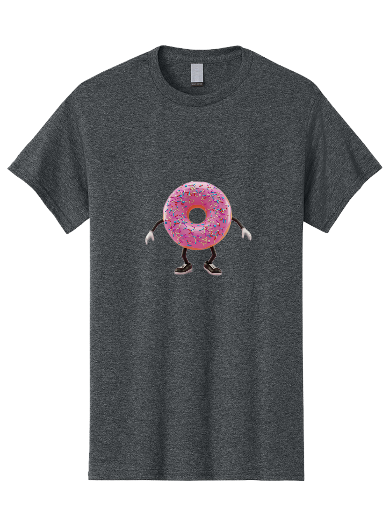 Donut-Character-3 Men'S Graphic Tee, 100% Cotton, Comfortable Casual Summer Wear, Machine Washable, Vintage Camera, Old Camera, Antique Camera, Black Camera, Classic Photography, Photography Equipment, Nostalgic Device, Film Camera, Camera Art Bak439
