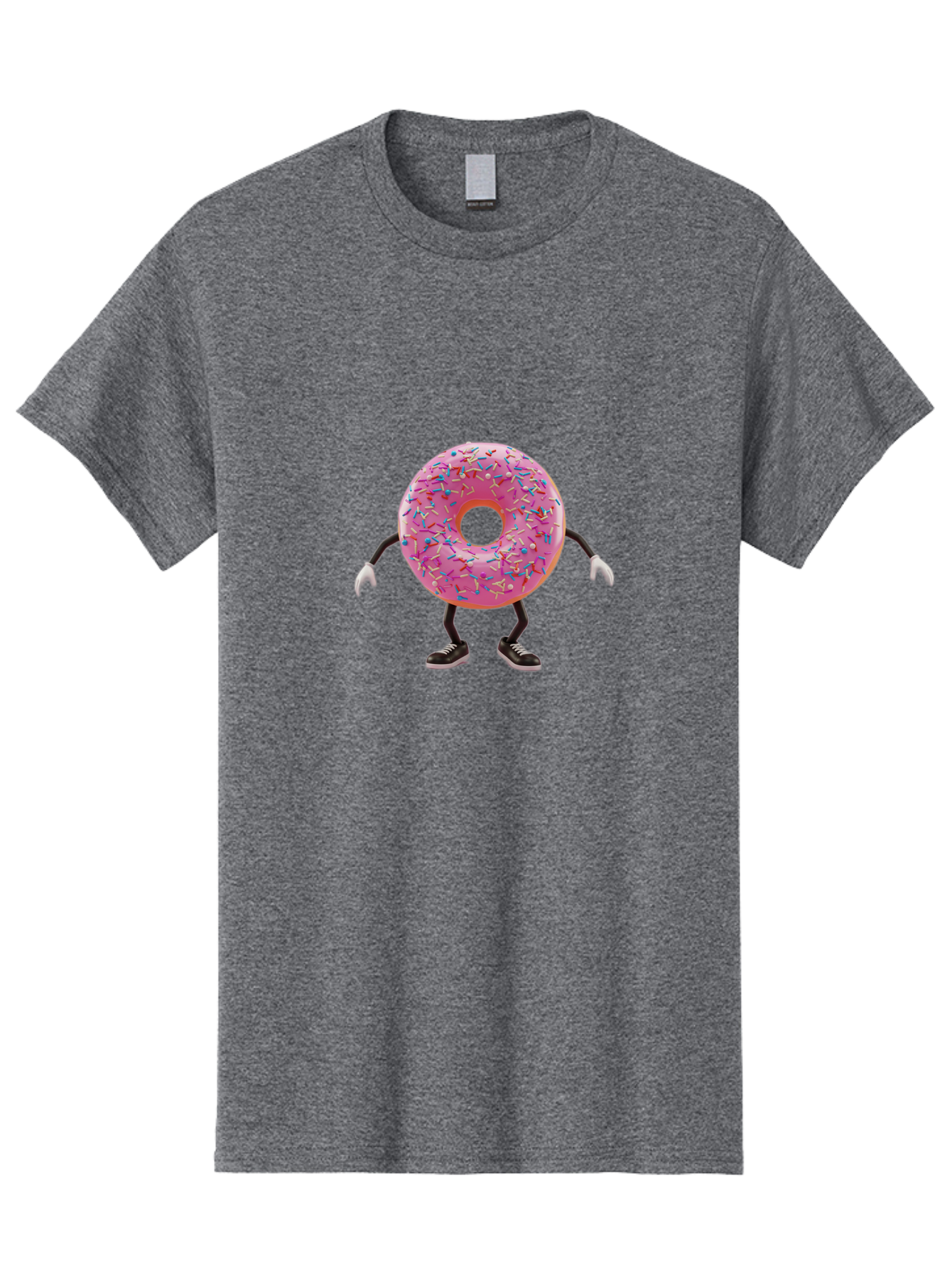 Donut-Character-3 Men'S Graphic Tee, 100% Cotton, Comfortable Casual Summer Wear, Machine Washable, Vintage Camera, Old Camera, Antique Camera, Black Camera, Classic Photography, Photography Equipment, Nostalgic Device, Film Camera, Camera Art Bak439