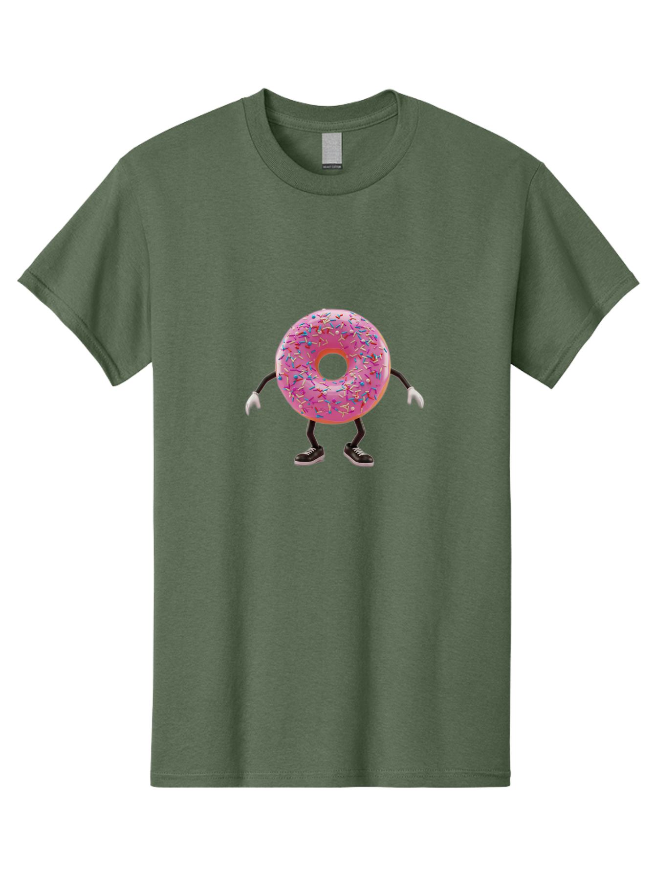 Donut-Character-3 Men'S Graphic Tee, 100% Cotton, Comfortable Casual Summer Wear, Machine Washable, Vintage Camera, Old Camera, Antique Camera, Black Camera, Classic Photography, Photography Equipment, Nostalgic Device, Film Camera, Camera Art Bak439