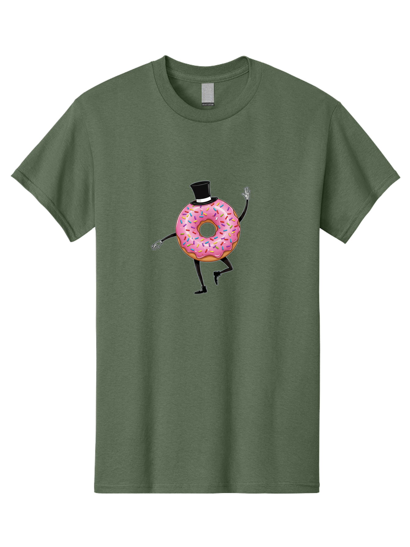 Donut-In-Top-Hat Men'S Graphic Tee, 100% Cotton, Comfortable Casual Summer Wear, Machine Washable, Vintage Camera, Old Camera, Antique Camera, Black Camera, Classic Photography, Photography Equipment, Nostalgic Device, Film Camera, Camera Art Bak441
