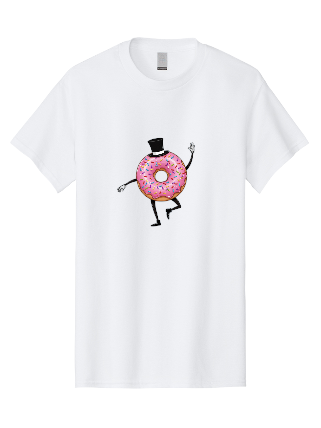 Donut-In-Top-Hat Men'S Graphic Tee, 100% Cotton, Comfortable Casual Summer Wear, Machine Washable, Vintage Camera, Old Camera, Antique Camera, Black Camera, Classic Photography, Photography Equipment, Nostalgic Device, Film Camera, Camera Art Bak441