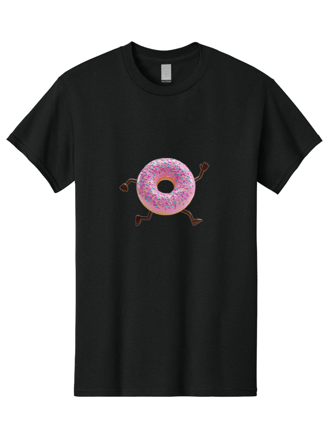 Donut-With-Arms-And-Legs Men'S Graphic Tee, 100% Cotton, Comfortable Casual Summer Wear, Machine Washable, Vintage Camera, Old Camera, Antique Camera, Black Camera, Classic Photography, Photography Equipment, Nostalgic Device, Film Camera, Bak442