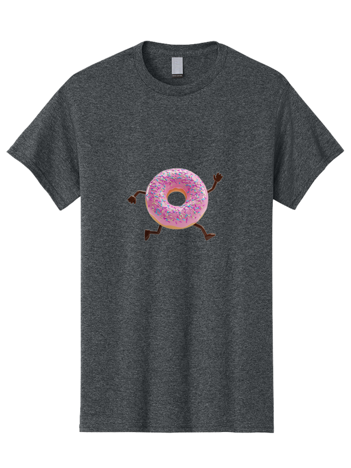 Donut-With-Arms-And-Legs Men'S Graphic Tee, 100% Cotton, Comfortable Casual Summer Wear, Machine Washable, Vintage Camera, Old Camera, Antique Camera, Black Camera, Classic Photography, Photography Equipment, Nostalgic Device, Film Camera, Bak442