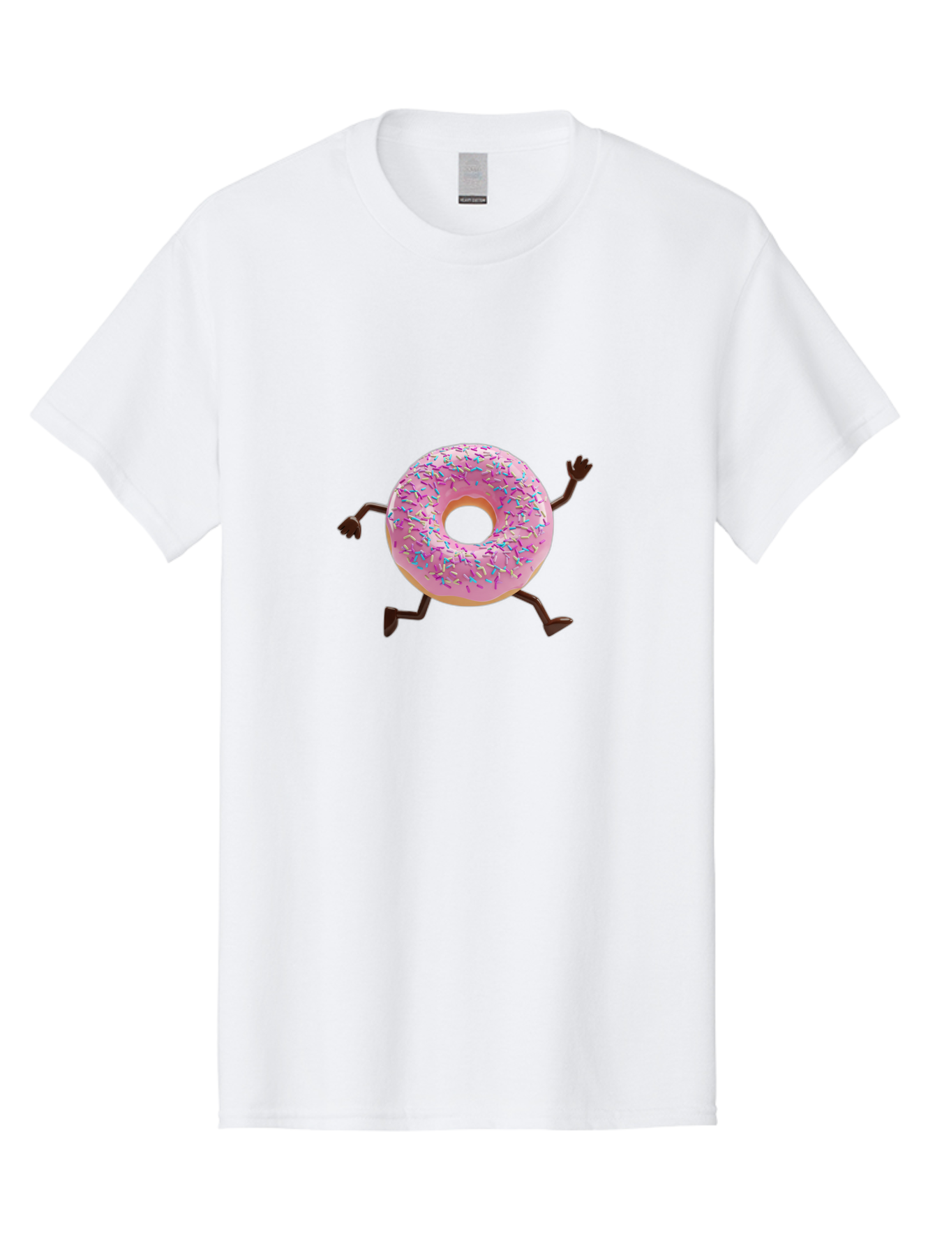 Donut-With-Arms-And-Legs Men'S Graphic Tee, 100% Cotton, Comfortable Casual Summer Wear, Machine Washable, Vintage Camera, Old Camera, Antique Camera, Black Camera, Classic Photography, Photography Equipment, Nostalgic Device, Film Camera, Bak442