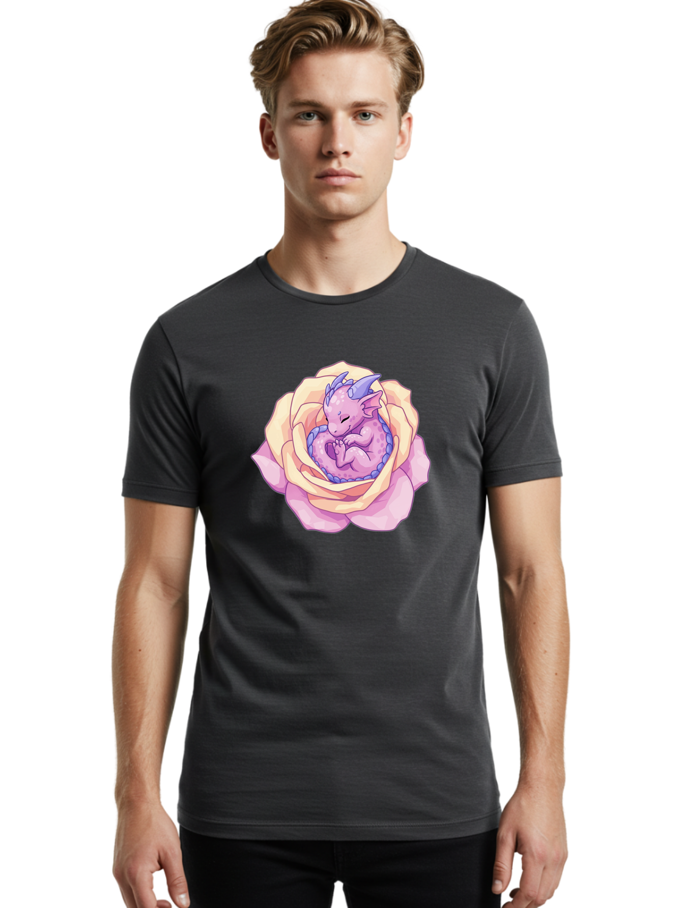 Dragon-In-A-Flower Men'S Graphic Tee, 100% Cotton, Comfortable Casual Summer Wear, Machine Washable, Vintage Camera, Old Camera, Antique Camera, Black Camera, Classic Photography, Photography Equipment, Nostalgic Device, Film Camera, Bak449