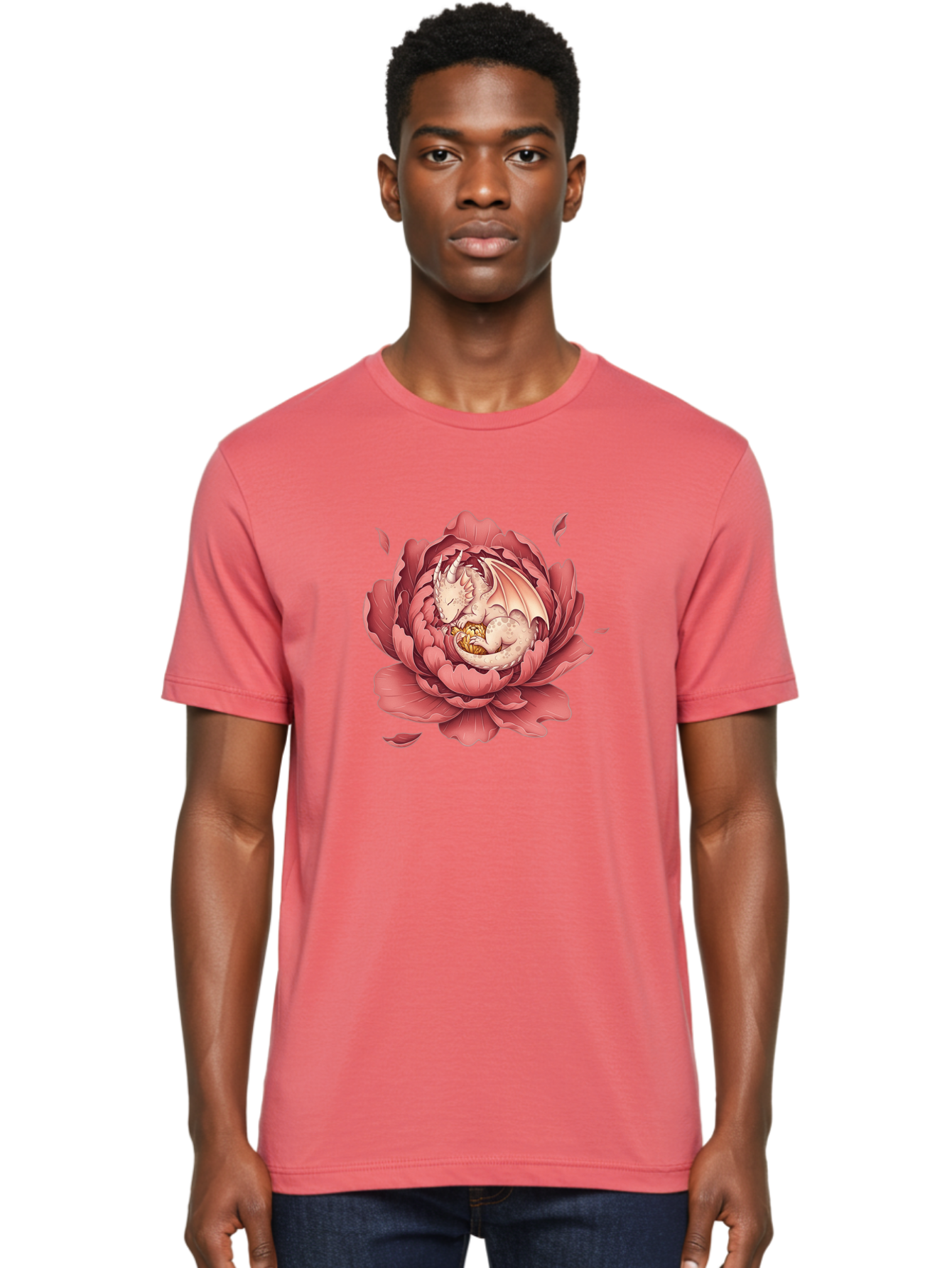 Dragon-In-Peony-Flower Men'S Graphic Tee, 100% Cotton, Comfortable Casual Summer Wear, Machine Washable, Vintage Camera, Old Camera, Antique Camera, Black Camera, Classic Photography, Photography Equipment, Nostalgic Device, Film Camera, Bak462
