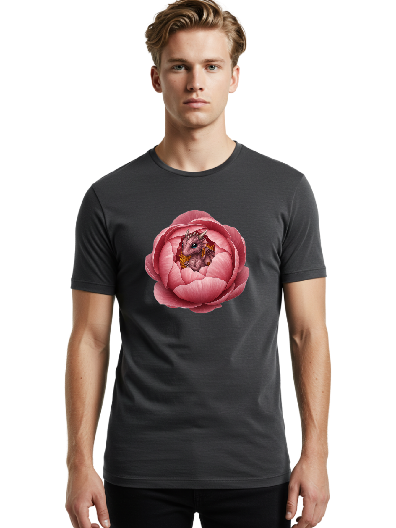 Dragon-In-Peony Men'S Graphic Tee, 100% Cotton, Comfortable Casual Summer Wear, Machine Washable, Vintage Camera, Old Camera, Antique Camera, Black Camera, Classic Photography, Photography Equipment, Nostalgic Device, Film Camera, Camera Art Bak463