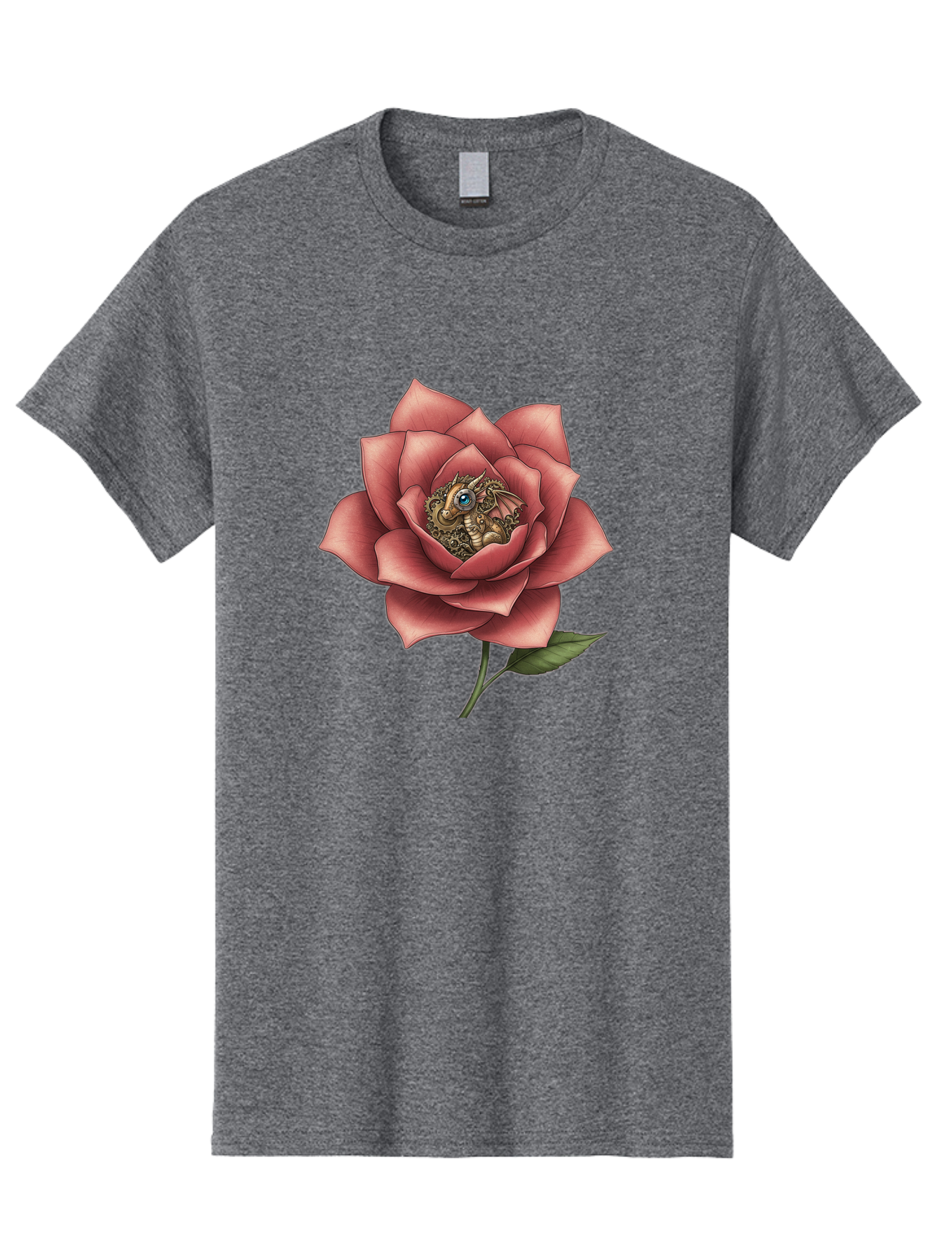 Dragon-In-Rose Men'S Graphic Tee, 100% Cotton, Comfortable Casual Summer Wear, Machine Washable, Vintage Camera, Old Camera, Antique Camera, Black Camera, Classic Photography, Photography Equipment, Nostalgic Device, Film Camera, Camera Art Bak472