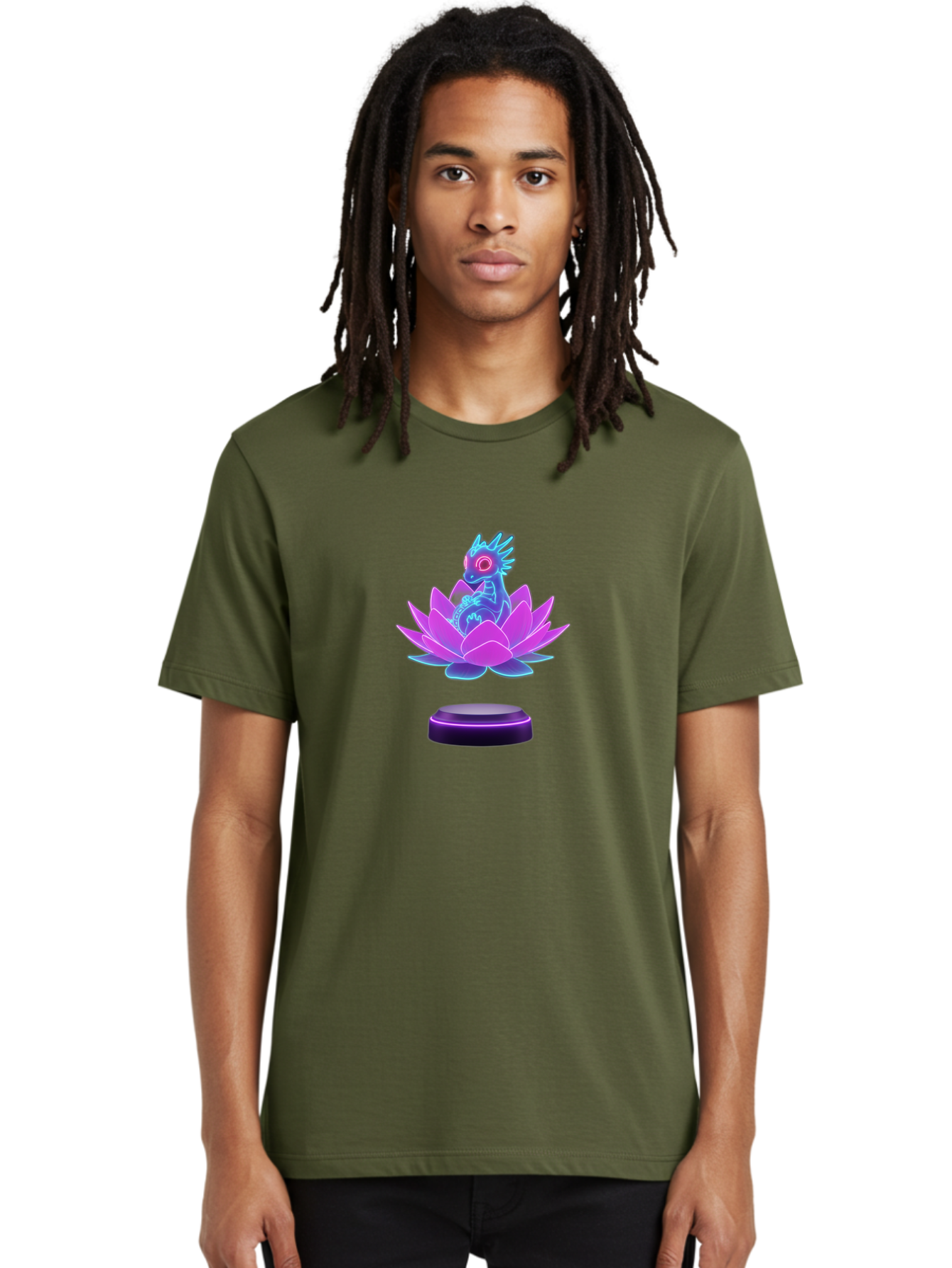 Dragon-On-Lotus-Flower-2 Men'S Graphic Tee, 100% Cotton, Comfortable Casual Summer Wear, Machine Washable, Vintage Camera, Old Camera, Antique Camera, Black Camera, Classic Photography, Photography Equipment, Nostalgic Device, Film Camera, Bak484