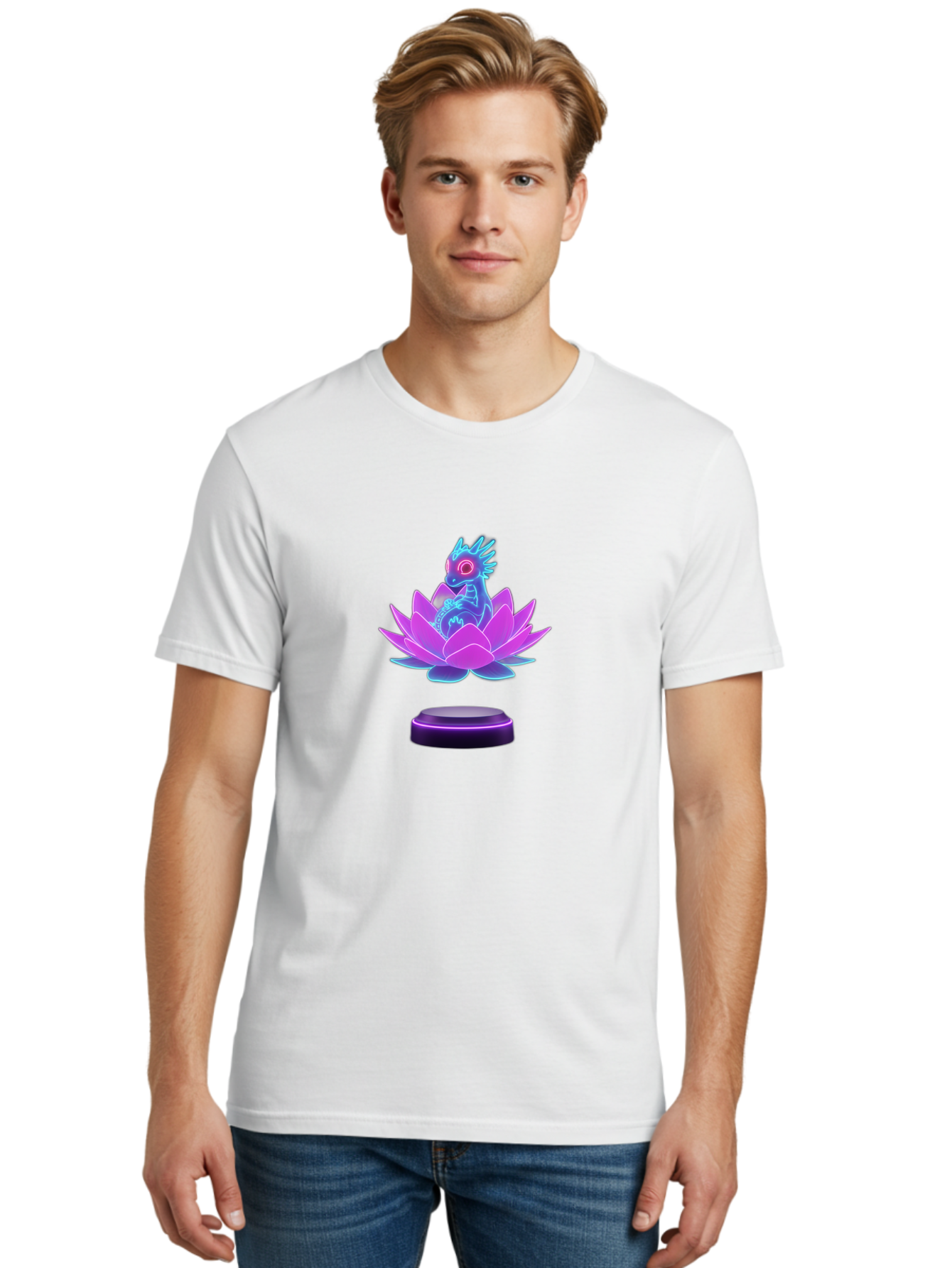 Dragon-On-Lotus-Flower-2 Men'S Graphic Tee, 100% Cotton, Comfortable Casual Summer Wear, Machine Washable, Vintage Camera, Old Camera, Antique Camera, Black Camera, Classic Photography, Photography Equipment, Nostalgic Device, Film Camera, Bak484