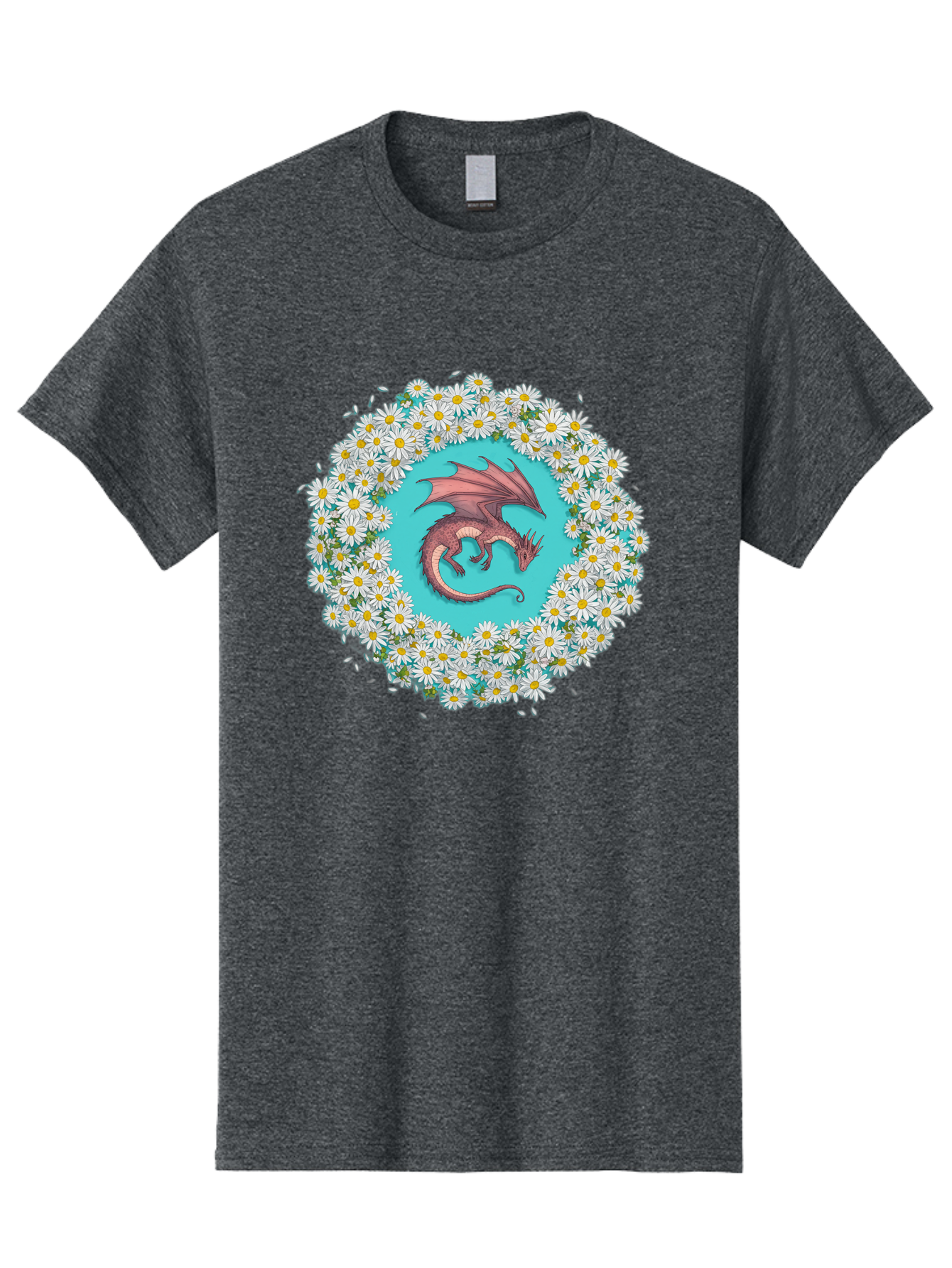 Dragon-Surrounded-By-Daisies Men'S Graphic Tee, 100% Cotton, Comfortable Casual Summer Wear, Machine Washable, Vintage Camera, Old Camera, Antique Camera, Black Camera, Classic Photography, Photography Equipment, Nostalgic Device, Film Camera, Bak492