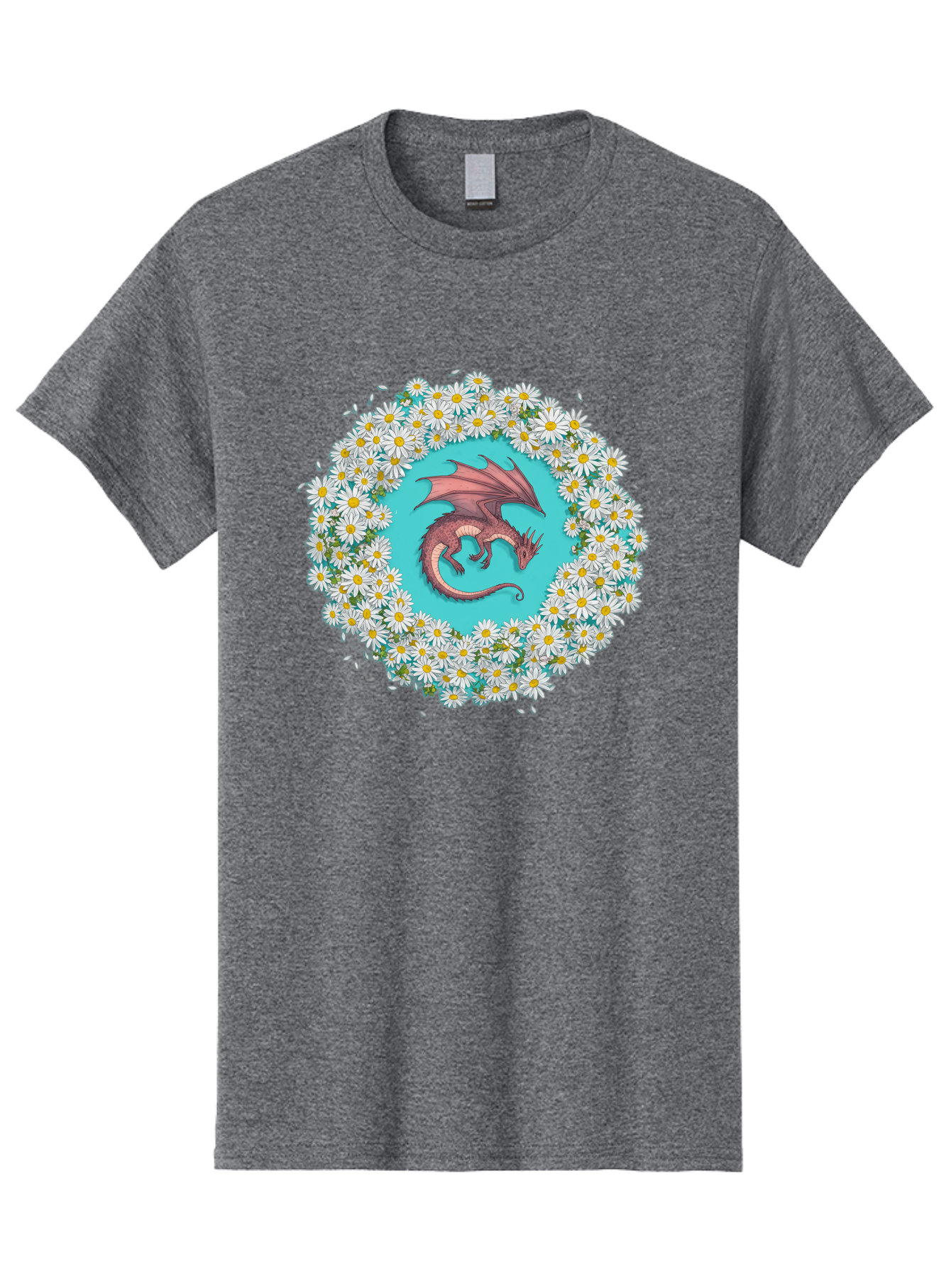 Dragon-Surrounded-By-Daisies Men'S Graphic Tee, 100% Cotton, Comfortable Casual Summer Wear, Machine Washable, Vintage Camera, Old Camera, Antique Camera, Black Camera, Classic Photography, Photography Equipment, Nostalgic Device, Film Camera, Bak492