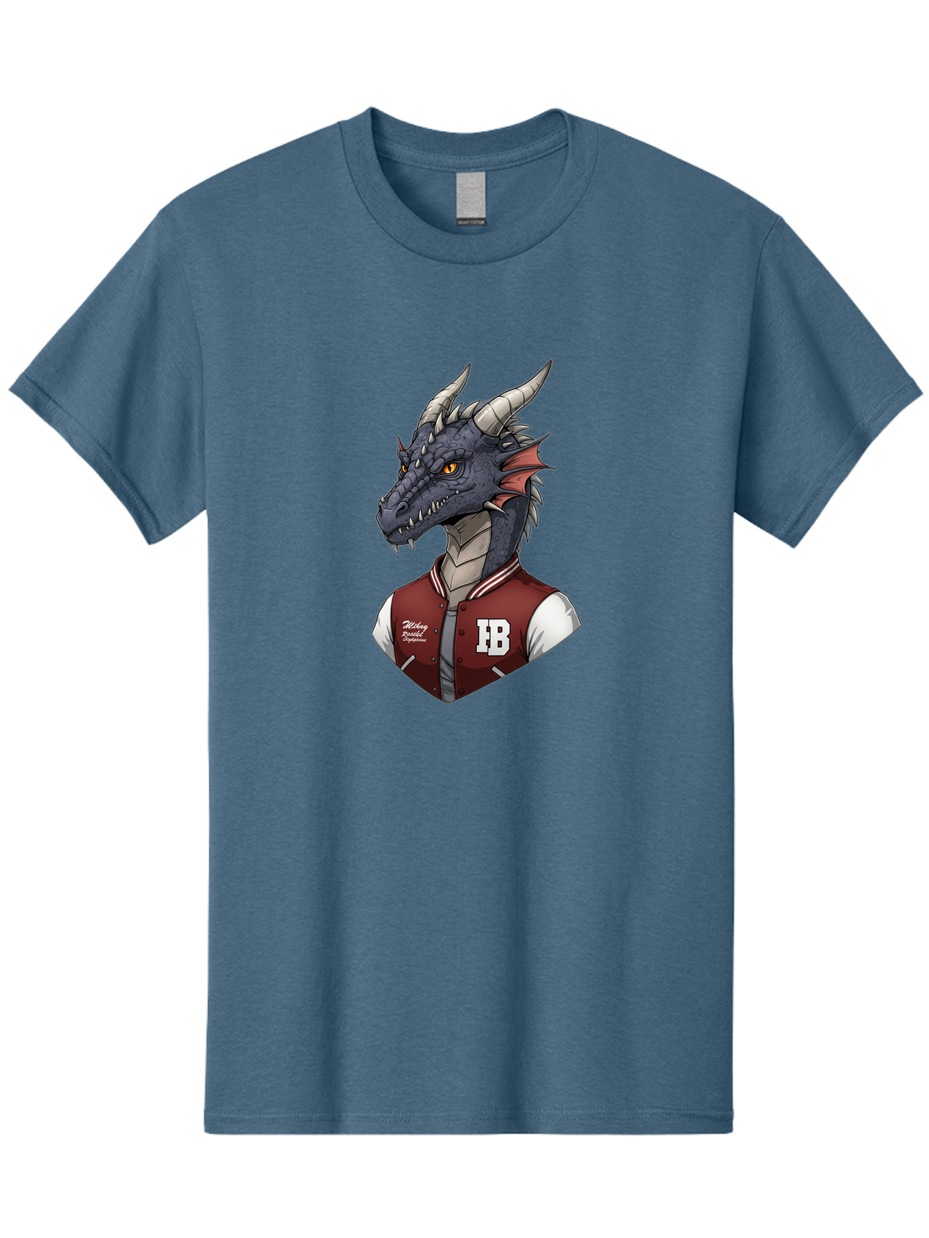 Dragon-Varsity-Jacket Men'S Graphic Tee, 100% Cotton, Comfortable Casual Summer Wear, Machine Washable, Vintage Camera, Old Camera, Antique Camera, Black Camera, Classic Photography, Photography Equipment, Nostalgic Device, Film Camera, Bak494