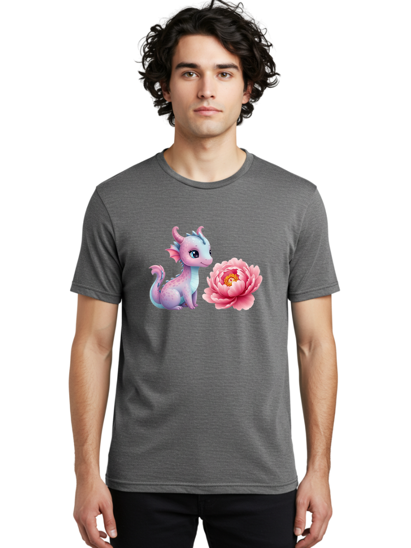 Dragon-With-Flower Men'S Graphic Tee, 100% Cotton, Comfortable Casual Summer Wear, Machine Washable, Vintage Camera, Old Camera, Antique Camera, Black Camera, Classic Photography, Photography Equipment, Nostalgic Device, Film Camera, Bak496