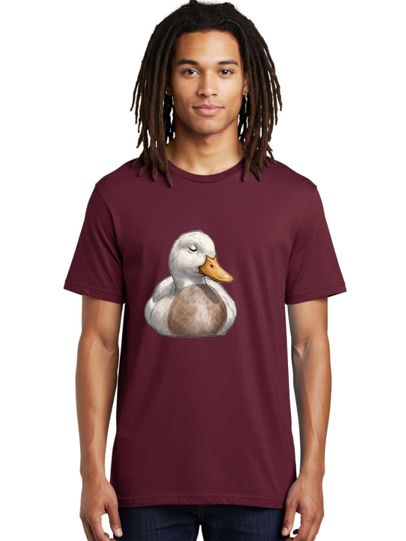 Duck Men'S Graphic Tee, 100% Cotton, Comfortable Casual Summer Wear, Machine Washable, Vintage Camera, Old Camera, Antique Camera, Black Camera, Classic Photography, Photography Equipment, Nostalgic Device, Film Camera, Camera Art Bak504