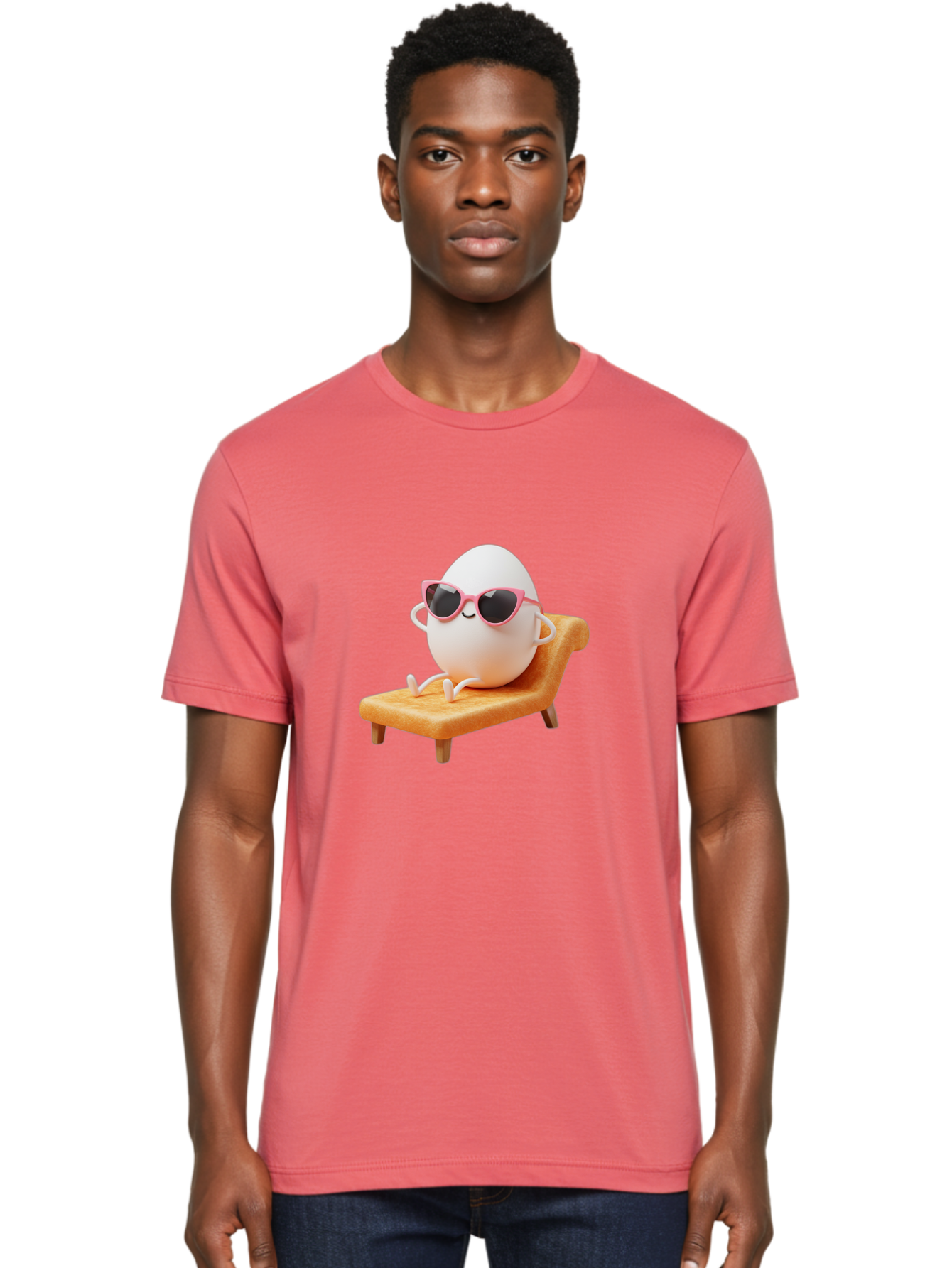 Egg-In-Sunglasses Men'S Graphic Tee, 100% Cotton, Comfortable Casual Summer Wear, Machine Washable, Vintage Camera, Old Camera, Antique Camera, Black Camera, Classic Photography, Photography Equipment, Nostalgic Device, Film Camera, Camera Art Bak515