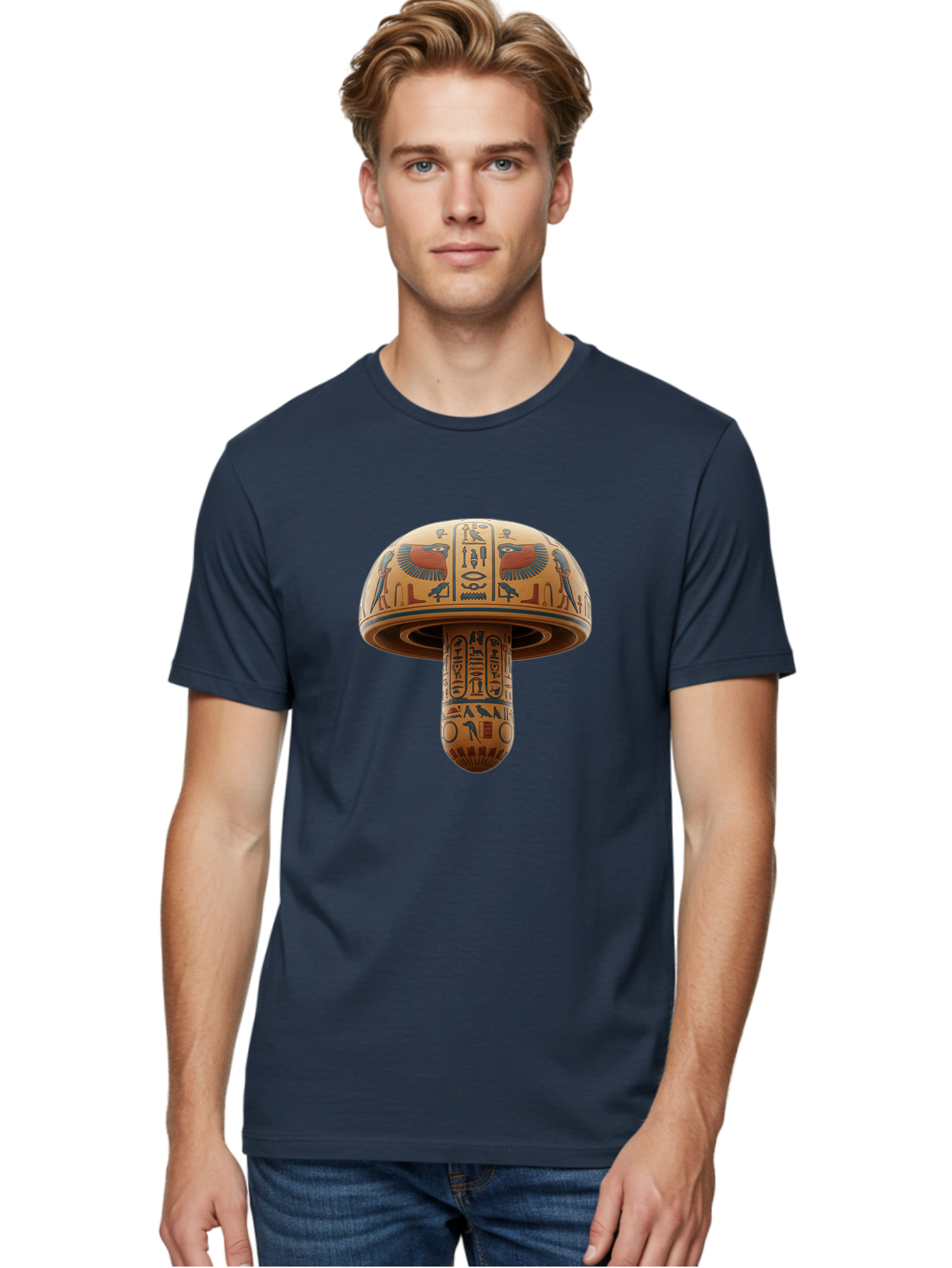 Egyptian-Mushroom Men'S Graphic Tee, 100% Cotton, Comfortable Casual Summer Wear, Machine Washable, Vintage Camera, Old Camera, Antique Camera, Black Camera, Classic Photography, Photography Equipment, Nostalgic Device, Film Camera, Camera Art Bak525