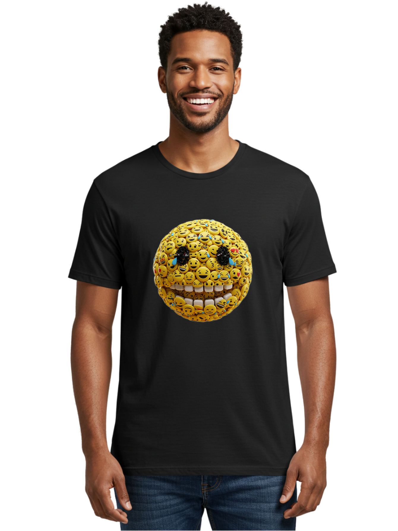 Emoji-Face Men'S Graphic Tee, 100% Cotton, Comfortable Casual Summer Wear, Machine Washable, Vintage Camera, Old Camera, Antique Camera, Black Camera, Classic Photography, Photography Equipment, Nostalgic Device, Film Camera, Camera Art Bak527