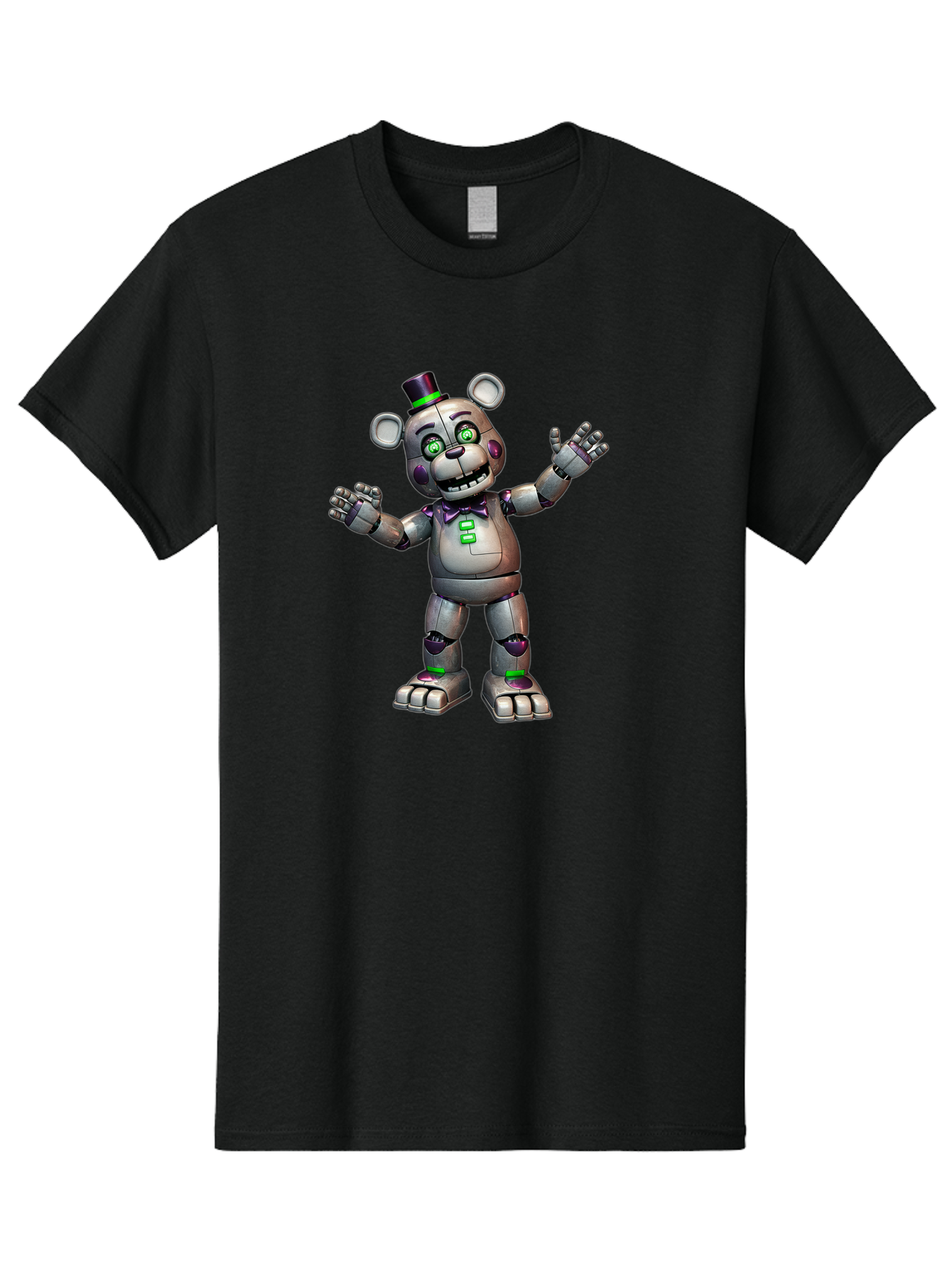 Endoskeleton-Freddy Men'S Graphic Tee, 100% Cotton, Comfortable Casual Summer Wear, Machine Washable, Vintage Camera, Old Camera, Antique Camera, Black Camera, Classic Photography, Photography Equipment, Nostalgic Device, Film Camera, Bak530