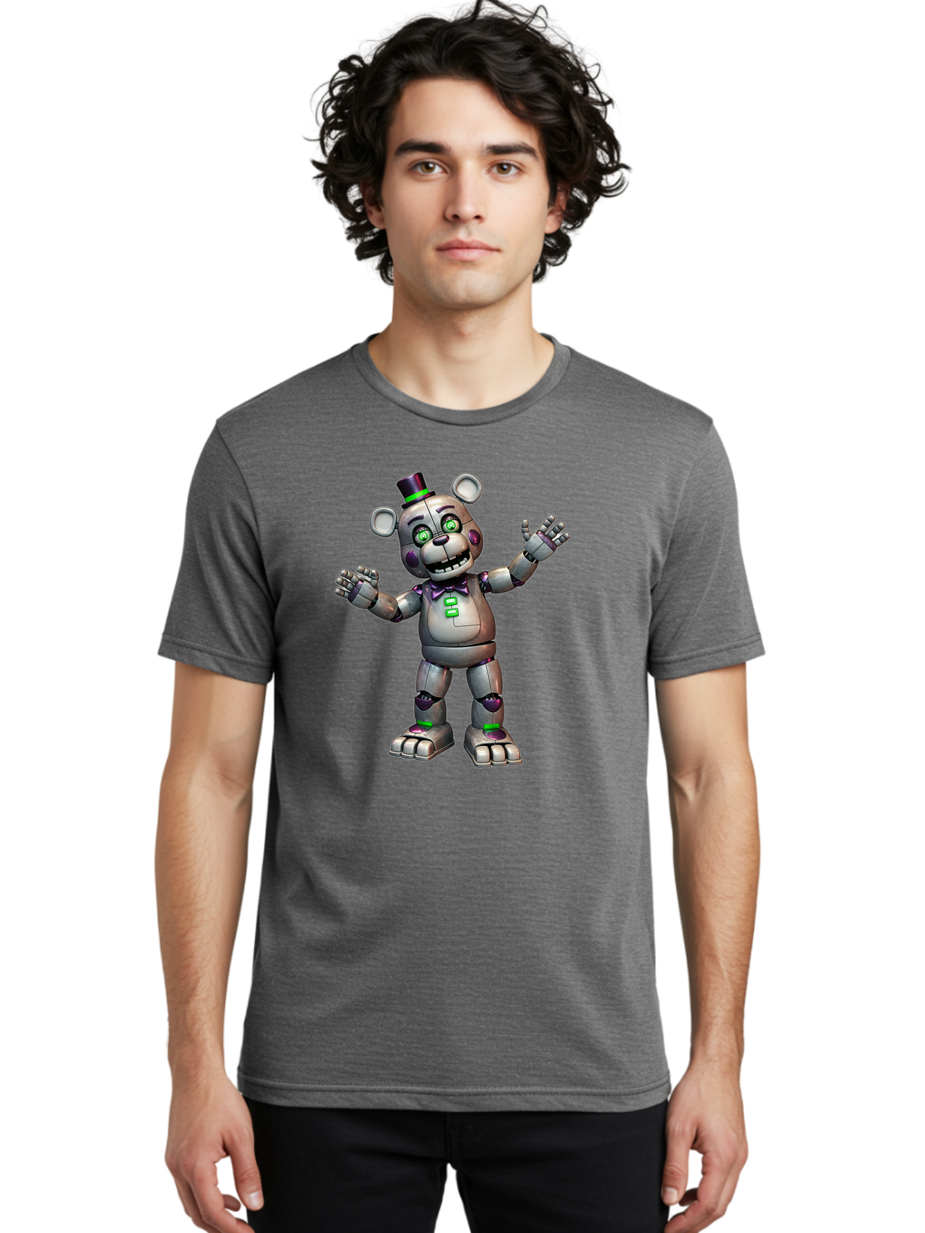 Endoskeleton-Freddy Men'S Graphic Tee, 100% Cotton, Comfortable Casual Summer Wear, Machine Washable, Vintage Camera, Old Camera, Antique Camera, Black Camera, Classic Photography, Photography Equipment, Nostalgic Device, Film Camera, Bak530