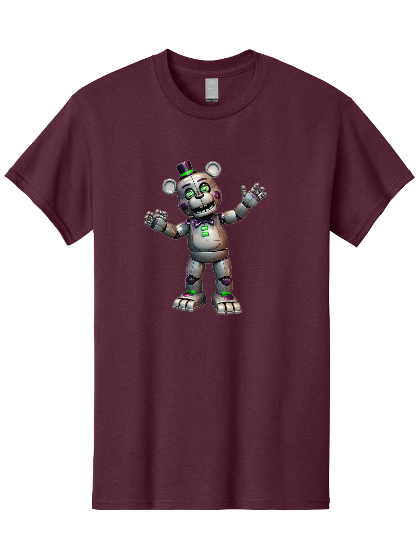 Endoskeleton-Freddy Men'S Graphic Tee, 100% Cotton, Comfortable Casual Summer Wear, Machine Washable, Vintage Camera, Old Camera, Antique Camera, Black Camera, Classic Photography, Photography Equipment, Nostalgic Device, Film Camera, Bak530