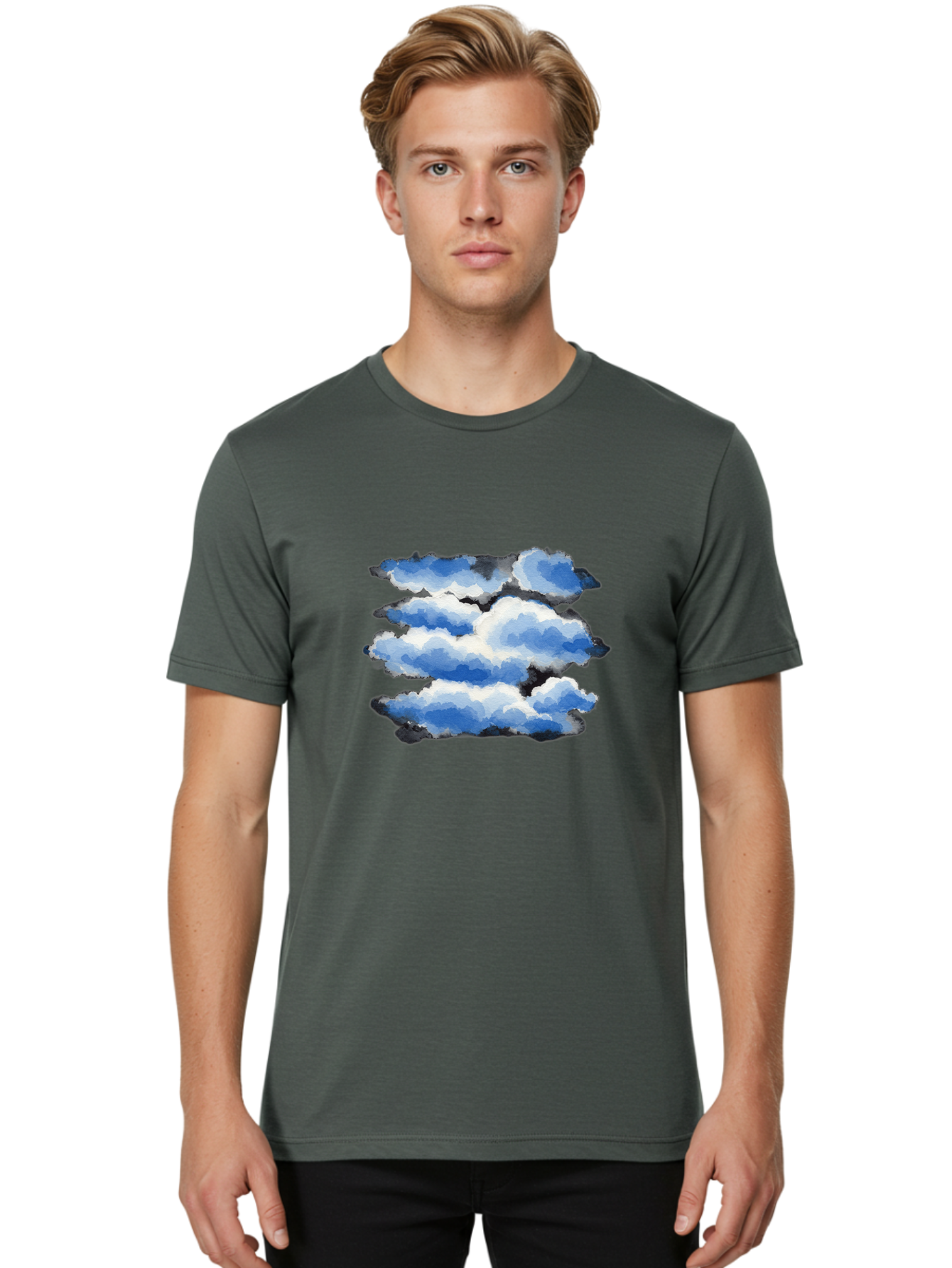 Equals-Clouds Men'S Graphic Tee, 100% Cotton, Comfortable Casual Summer Wear, Machine Washable, Vintage Camera, Old Camera, Antique Camera, Black Camera, Classic Photography, Photography Equipment, Nostalgic Device, Film Camera, Camera Art Bak531