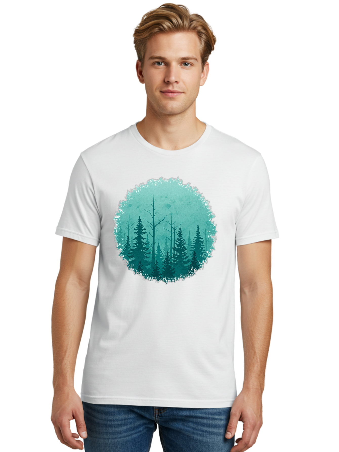 Evergreen-Forest Men'S Graphic Tee, 100% Cotton, Comfortable Casual Summer Wear, Machine Washable, Vintage Camera, Old Camera, Antique Camera, Black Camera, Classic Photography, Photography Equipment, Nostalgic Device, Film Camera, Camera Art Bak533