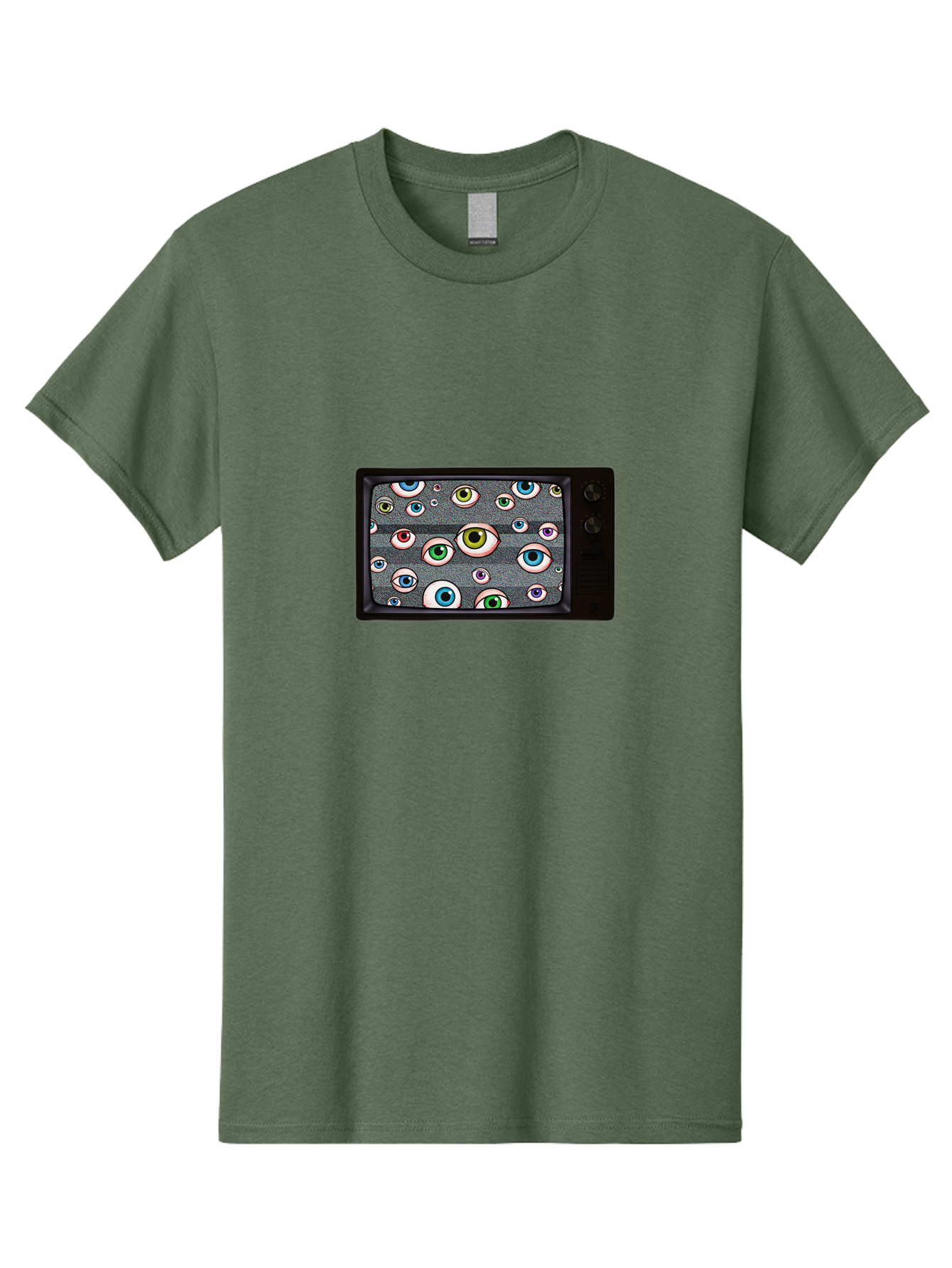 Eyes-On-Phone-Screen Men'S Graphic Tee, 100% Cotton, Comfortable Casual Summer Wear, Machine Washable, Vintage Camera, Old Camera, Antique Camera, Black Camera, Classic Photography, Photography Equipment, Nostalgic Device, Film Camera, Bak534