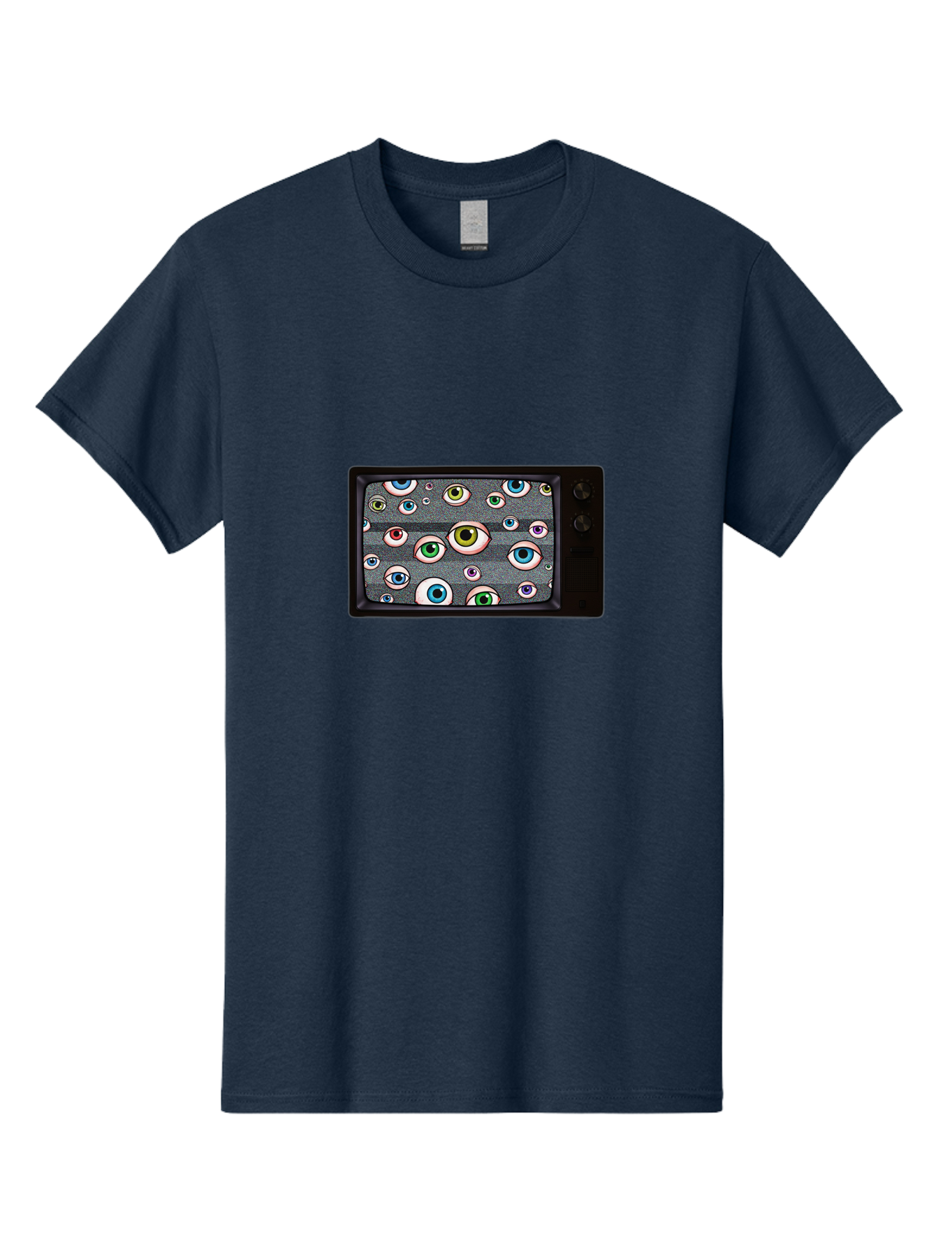 Eyes-On-Phone-Screen Men'S Graphic Tee, 100% Cotton, Comfortable Casual Summer Wear, Machine Washable, Vintage Camera, Old Camera, Antique Camera, Black Camera, Classic Photography, Photography Equipment, Nostalgic Device, Film Camera, Bak534