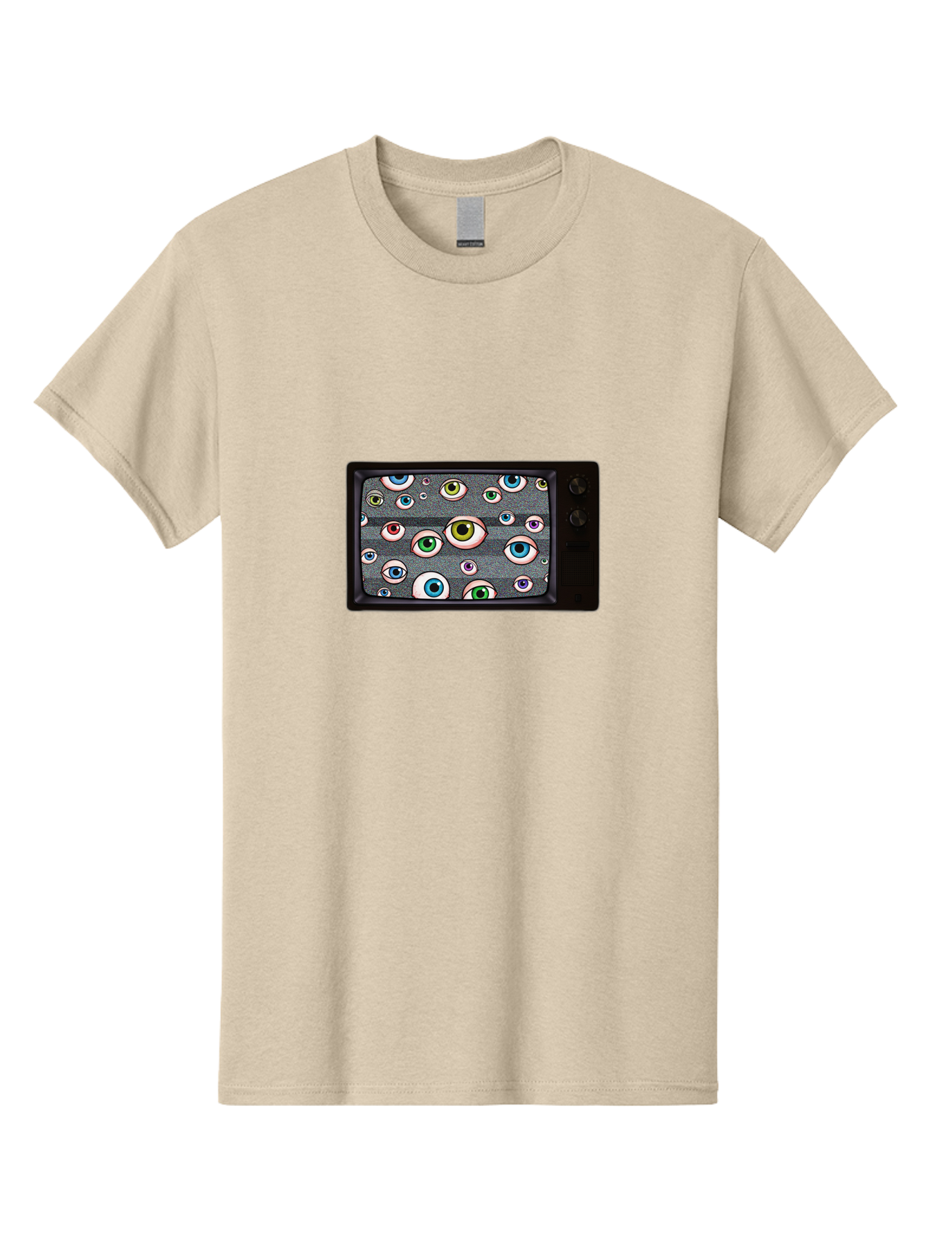 Eyes-On-Phone-Screen Men'S Graphic Tee, 100% Cotton, Comfortable Casual Summer Wear, Machine Washable, Vintage Camera, Old Camera, Antique Camera, Black Camera, Classic Photography, Photography Equipment, Nostalgic Device, Film Camera, Bak534