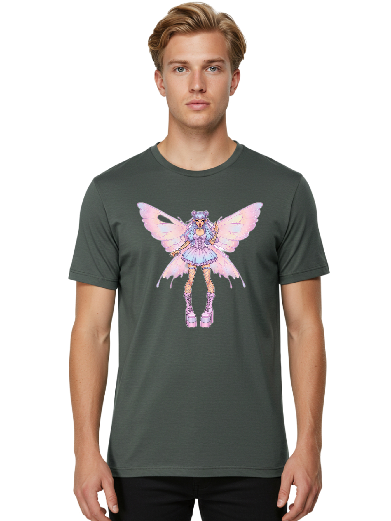 Fairy Men'S Graphic Tee, 100% Cotton, Comfortable Casual Summer Wear, Machine Washable, Vintage Camera, Old Camera, Antique Camera, Black Camera, Classic Photography, Photography Equipment, Nostalgic Device, Film Camera, Camera Art Bak545