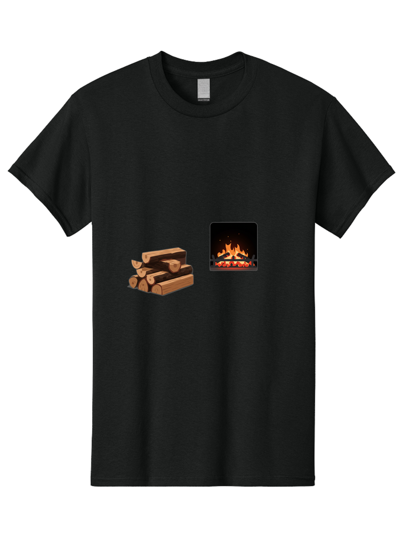 Fireplace-And-Logs Men'S Graphic Tee, 100% Cotton, Comfortable Casual Summer Wear, Machine Washable, Vintage Camera, Old Camera, Antique Camera, Black Camera, Classic Photography, Photography Equipment, Nostalgic Device, Film Camera, Bak547