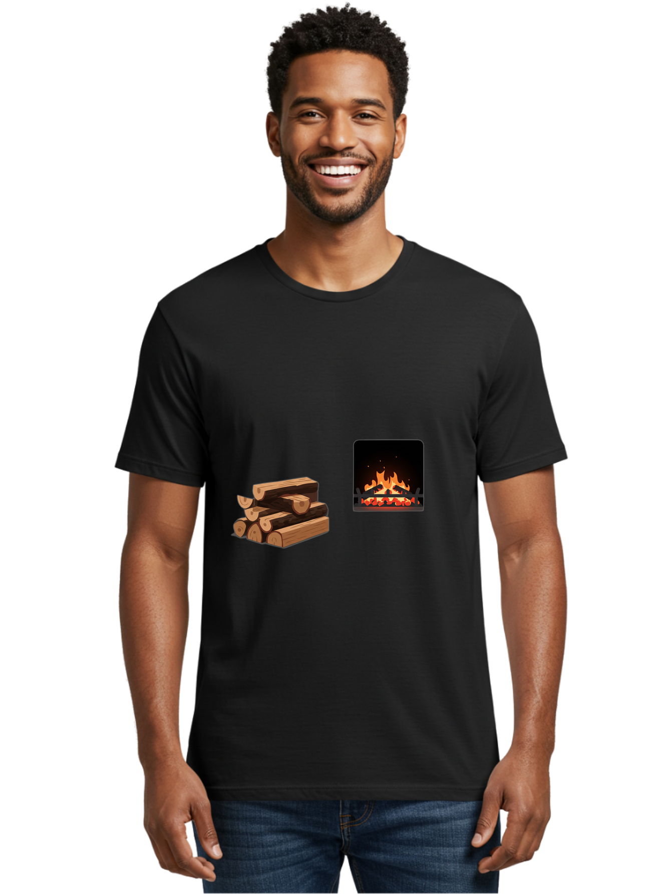 Fireplace-And-Logs Men'S Graphic Tee, 100% Cotton, Comfortable Casual Summer Wear, Machine Washable, Vintage Camera, Old Camera, Antique Camera, Black Camera, Classic Photography, Photography Equipment, Nostalgic Device, Film Camera, Bak547