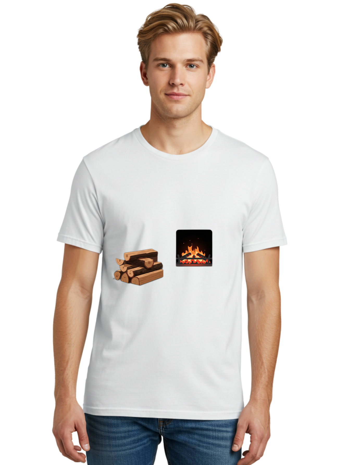 Fireplace-And-Logs Men'S Graphic Tee, 100% Cotton, Comfortable Casual Summer Wear, Machine Washable, Vintage Camera, Old Camera, Antique Camera, Black Camera, Classic Photography, Photography Equipment, Nostalgic Device, Film Camera, Bak547