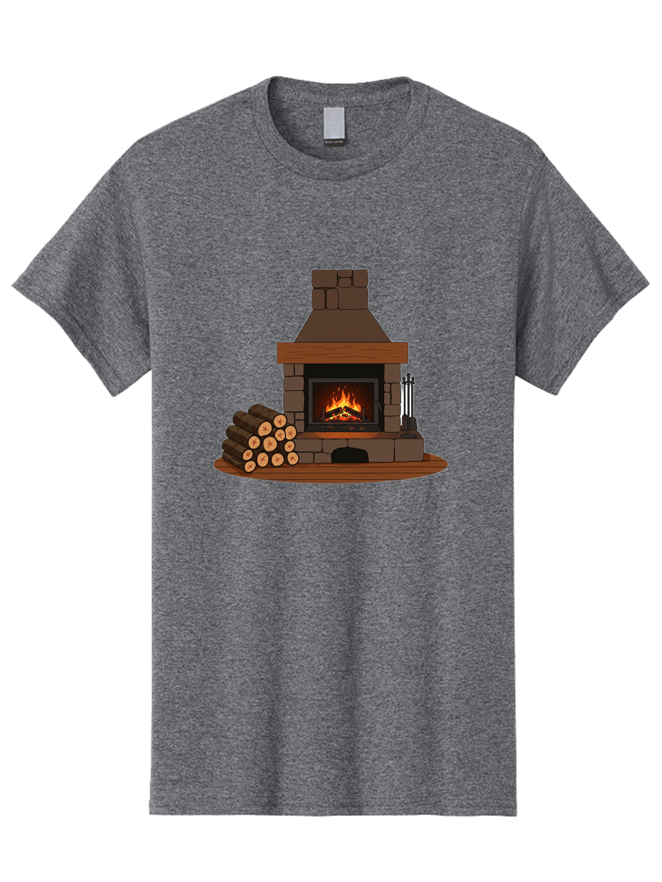 Fireplace-With-Fire Men'S Graphic Tee, 100% Cotton, Comfortable Casual Summer Wear, Machine Washable, Vintage Camera, Old Camera, Antique Camera, Black Camera, Classic Photography, Photography Equipment, Nostalgic Device, Film Camera, Bak548
