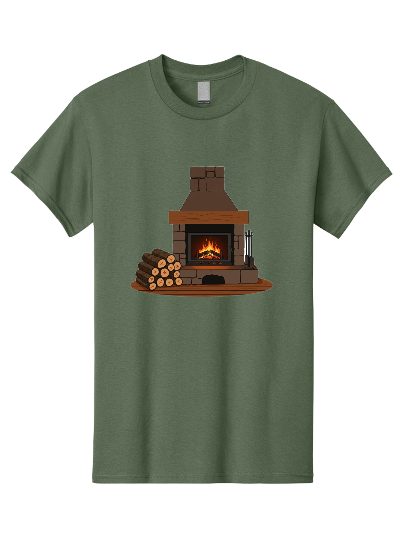 Fireplace-With-Fire Men'S Graphic Tee, 100% Cotton, Comfortable Casual Summer Wear, Machine Washable, Vintage Camera, Old Camera, Antique Camera, Black Camera, Classic Photography, Photography Equipment, Nostalgic Device, Film Camera, Bak548