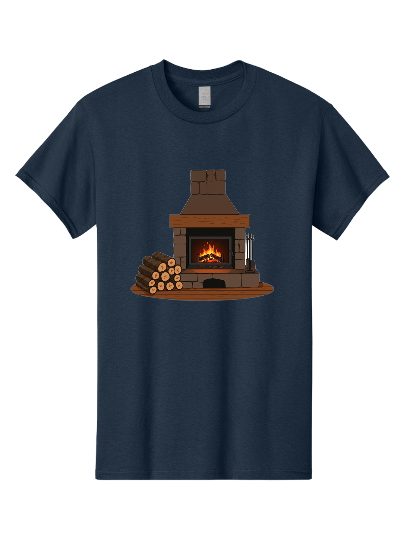 Fireplace-With-Fire Men'S Graphic Tee, 100% Cotton, Comfortable Casual Summer Wear, Machine Washable, Vintage Camera, Old Camera, Antique Camera, Black Camera, Classic Photography, Photography Equipment, Nostalgic Device, Film Camera, Bak548