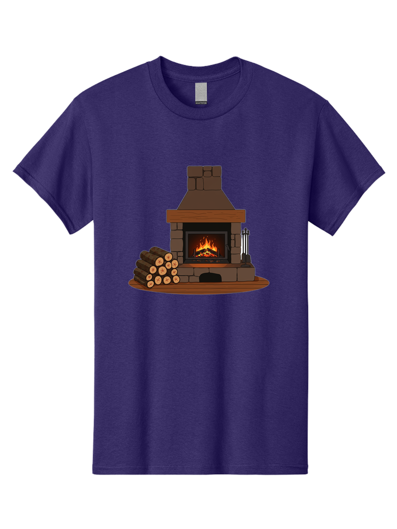 Fireplace-With-Fire Men'S Graphic Tee, 100% Cotton, Comfortable Casual Summer Wear, Machine Washable, Vintage Camera, Old Camera, Antique Camera, Black Camera, Classic Photography, Photography Equipment, Nostalgic Device, Film Camera, Bak548